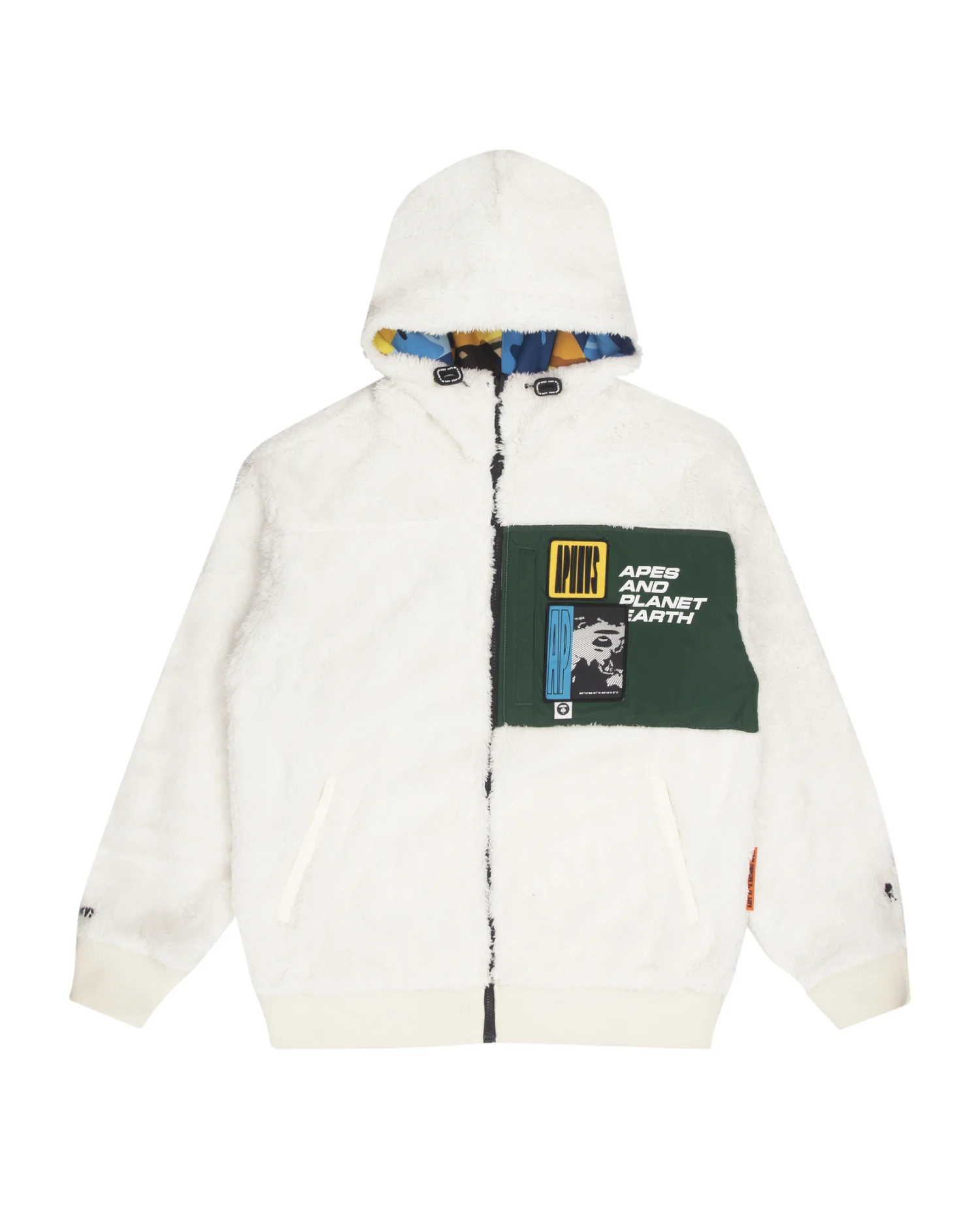 Reversible zip fleece hoodie - Image 3