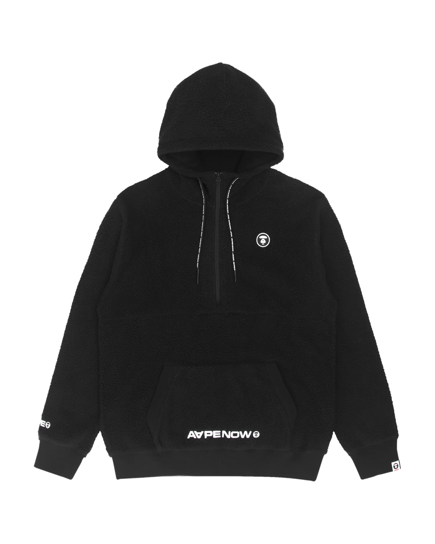Zipped neck hoodie