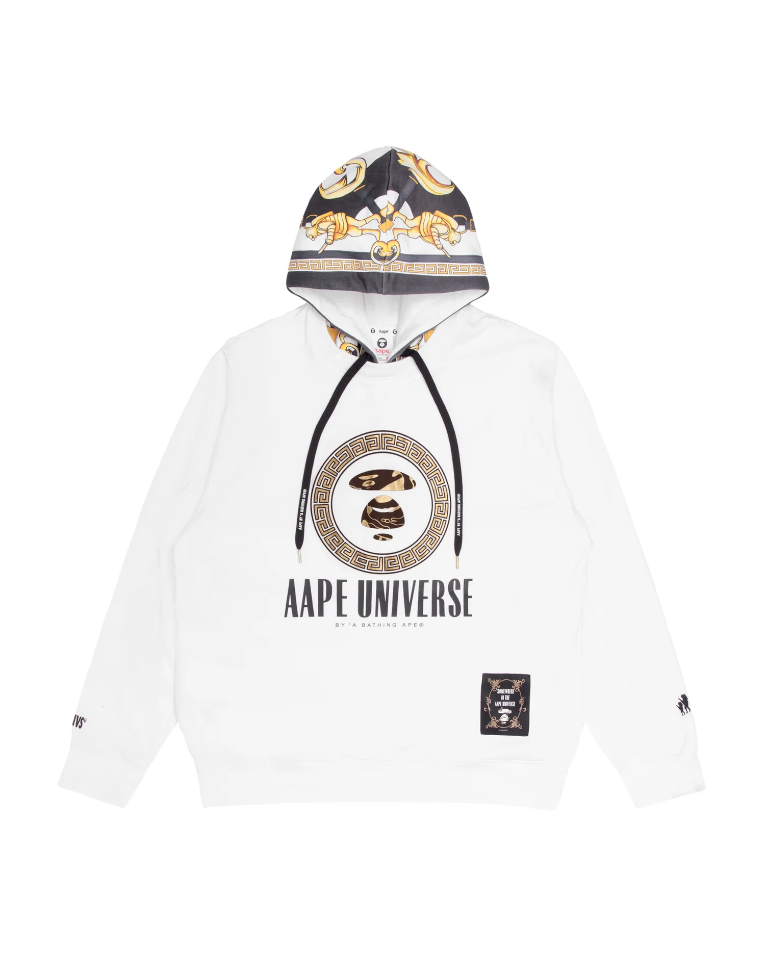 Moonface pattern print hoodie - Image 6
