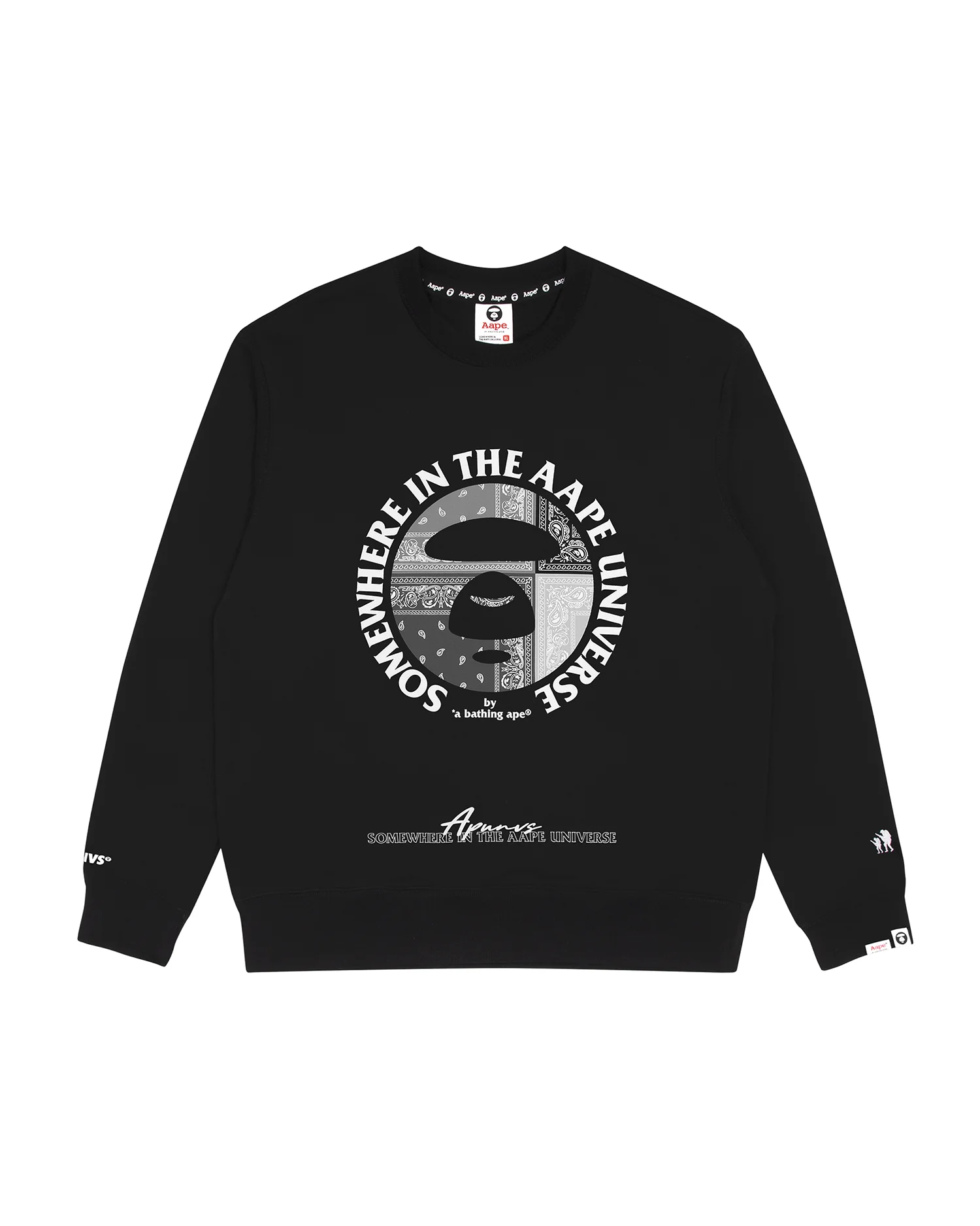 Moonface paisley print sweatshirt