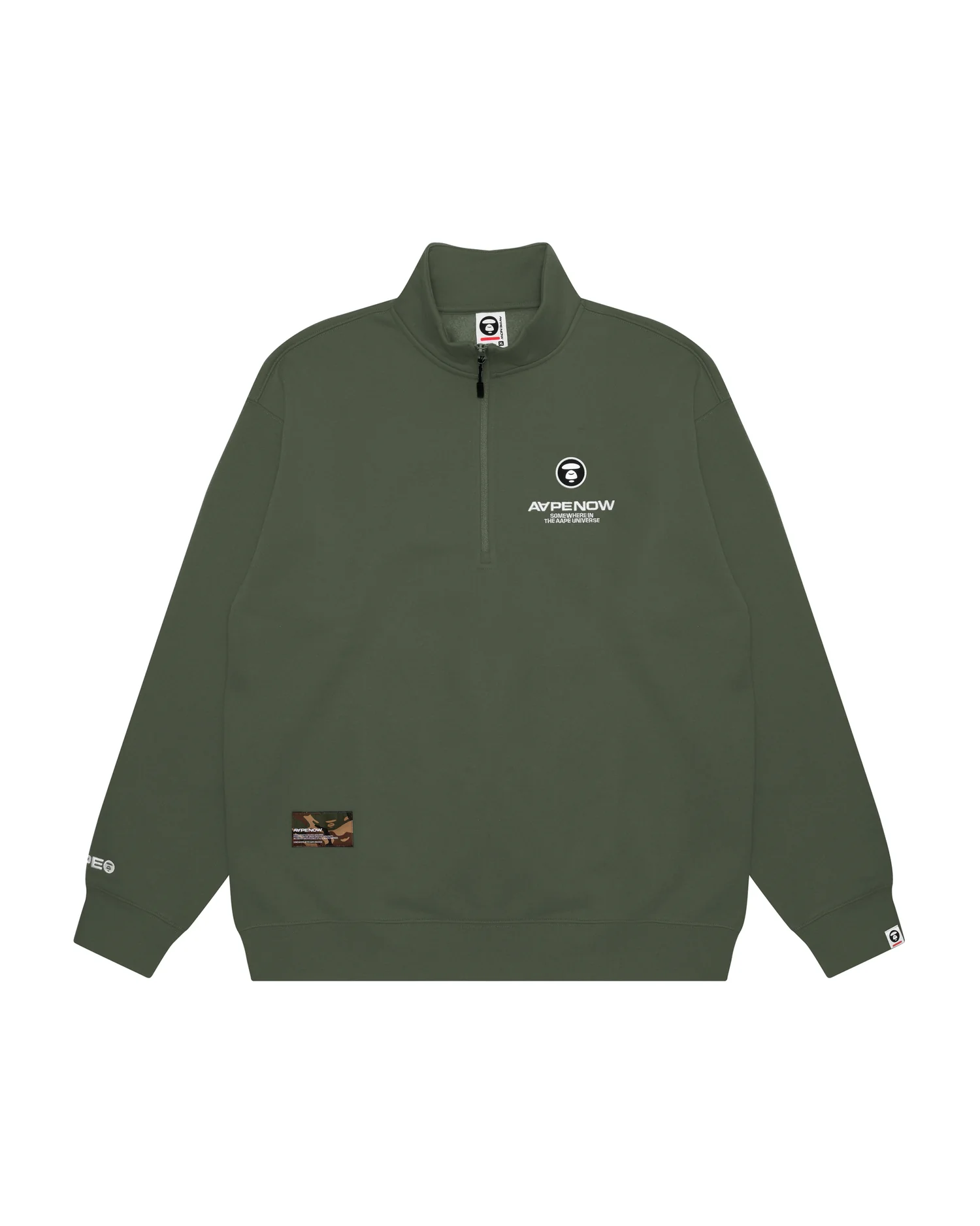 Moonface patch half-zip sweatshirt - Image 6