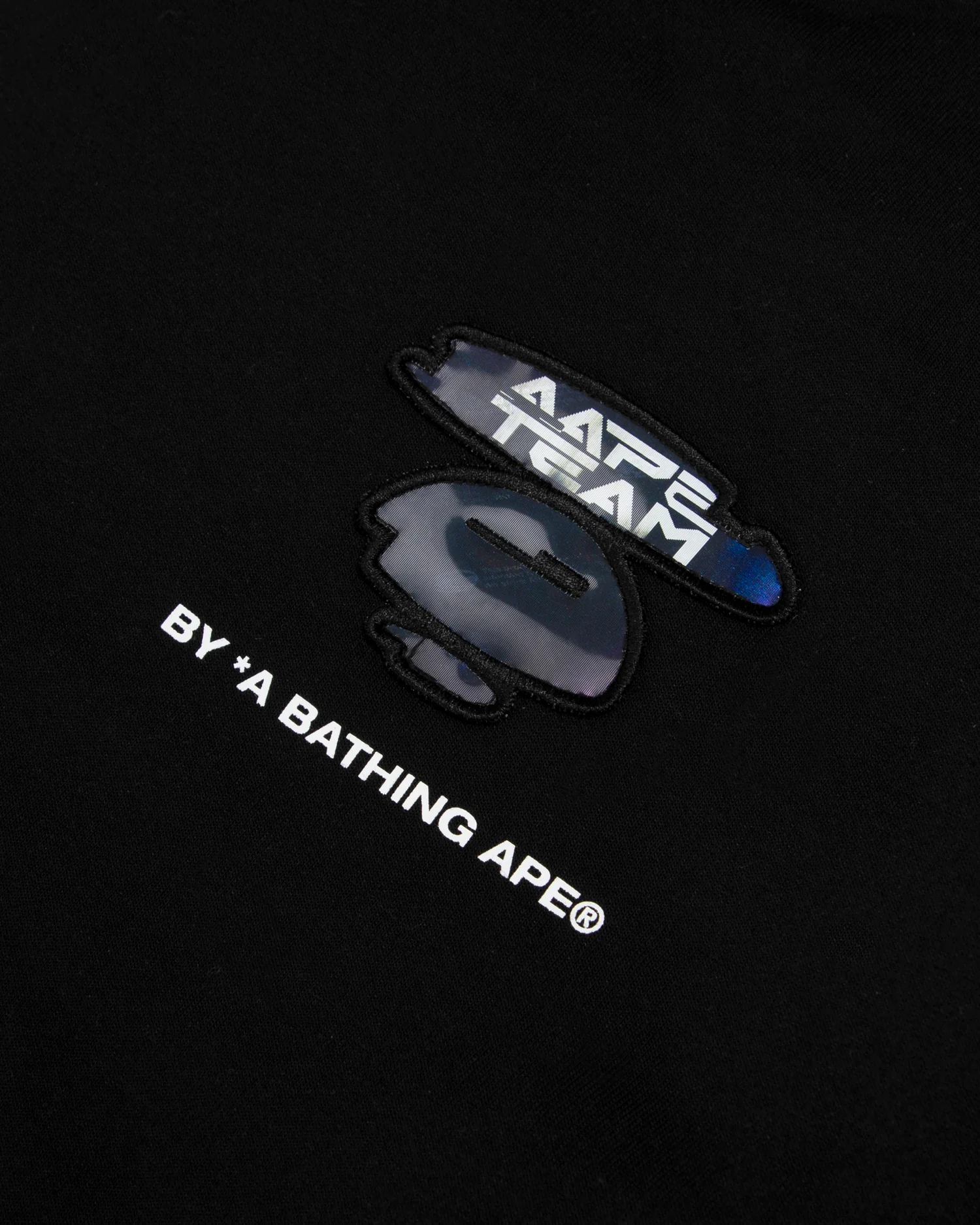 Moonface patch drawstring sleeve hoodie - Image 3