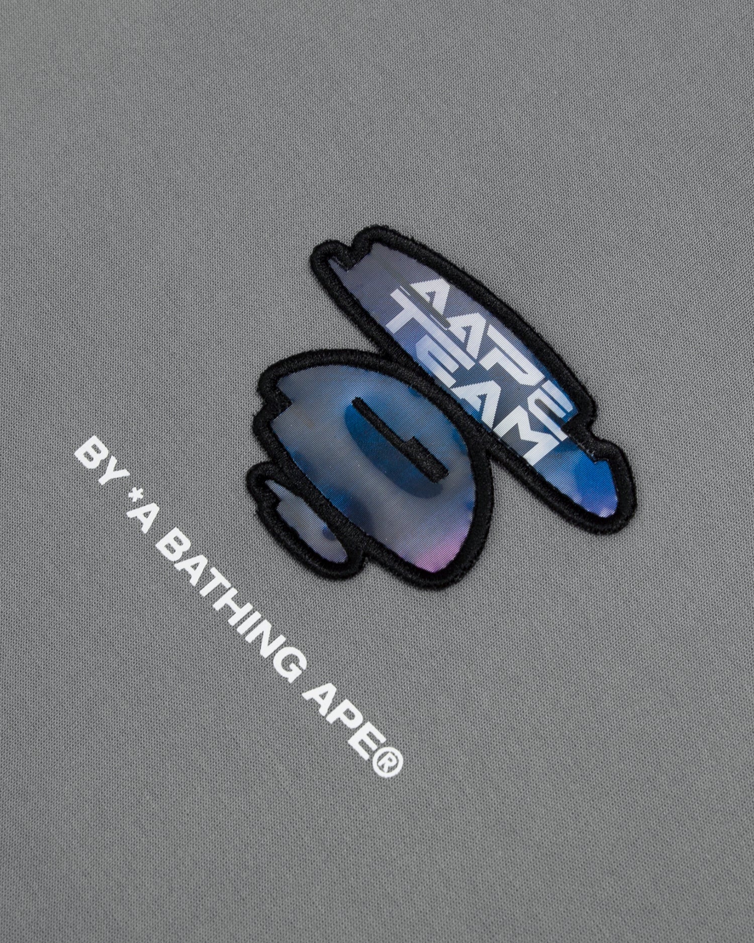 Moonface patch drawstring sleeve hoodie - Image 8