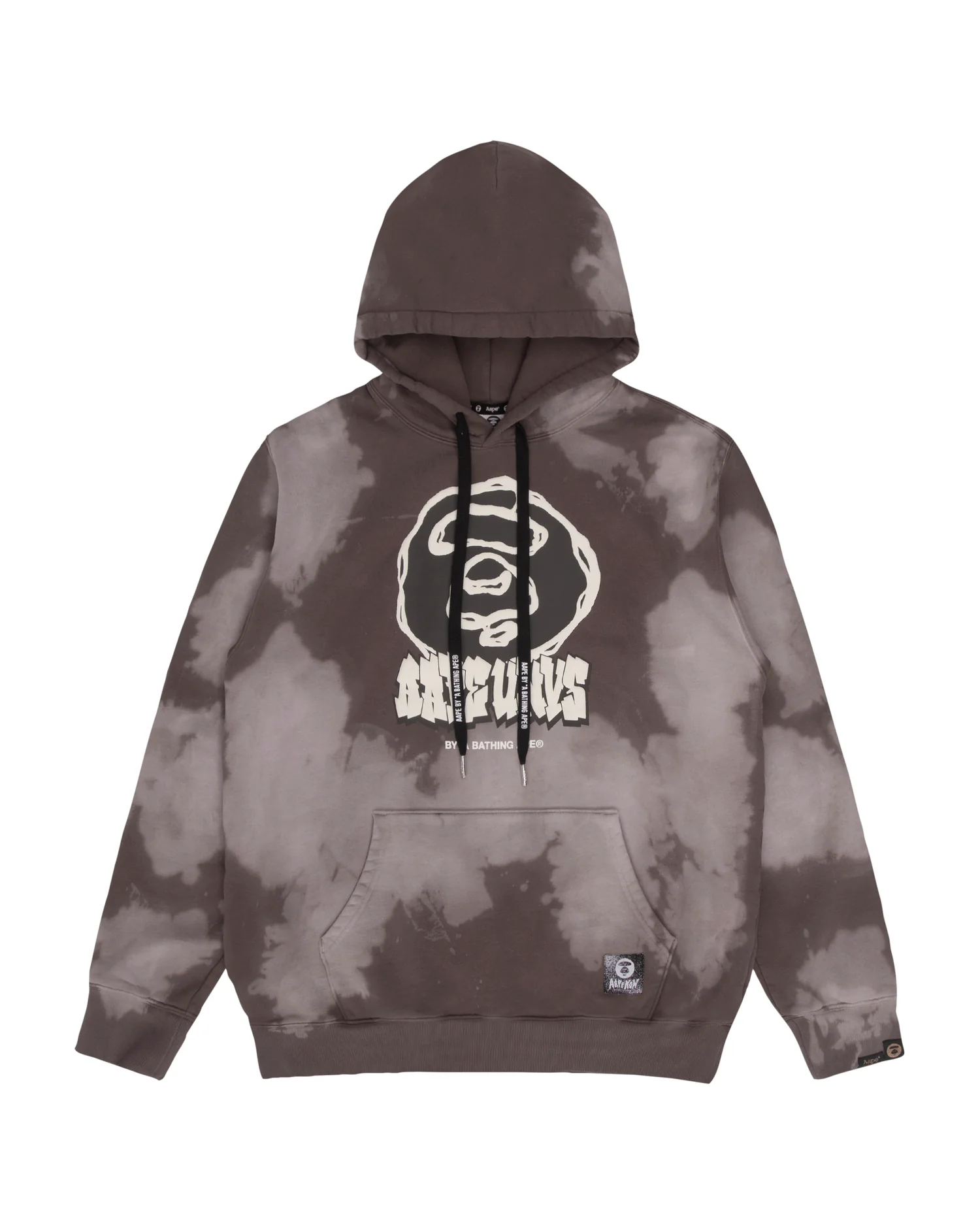 Moonface splattered graphic hoodie