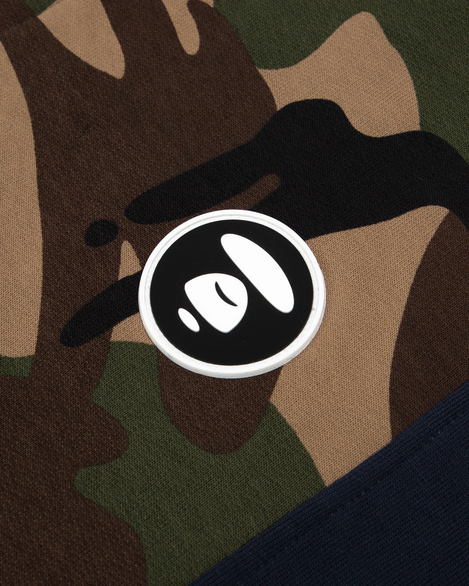 Moonface camo hooded varsity jacket - Image 3