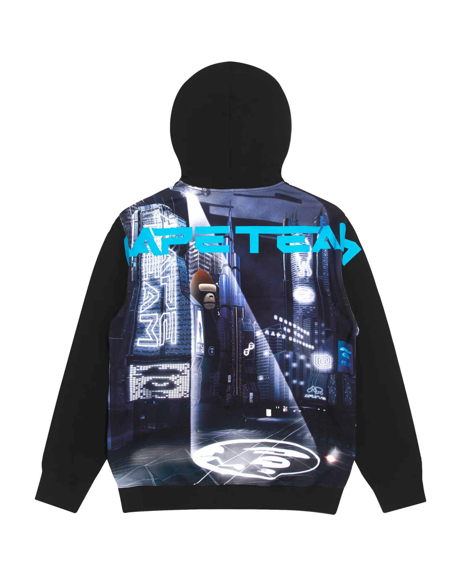 Moonface graphic print zip-up hoodie - Image 2