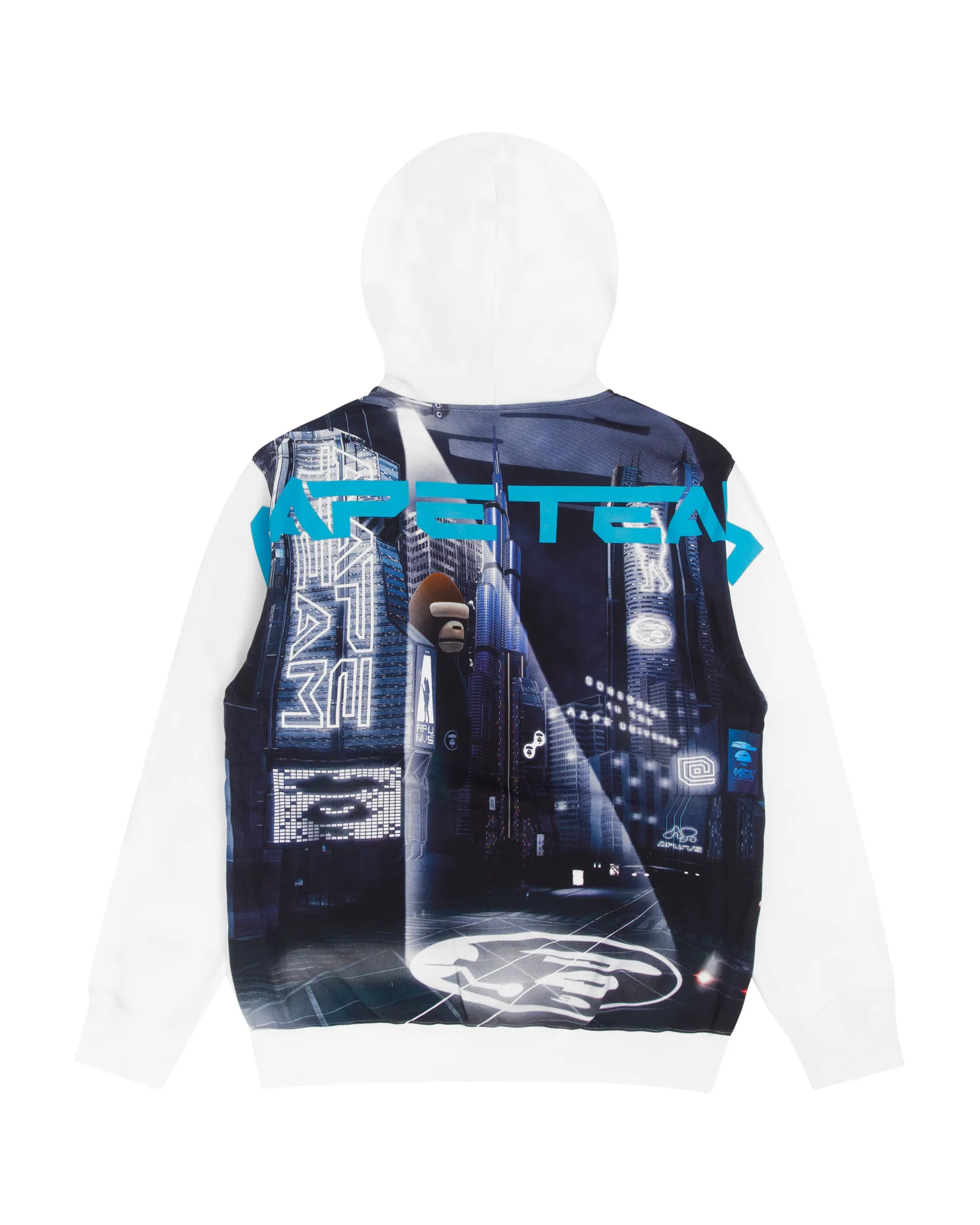 Moonface graphic print zip-up hoodie - Image 7