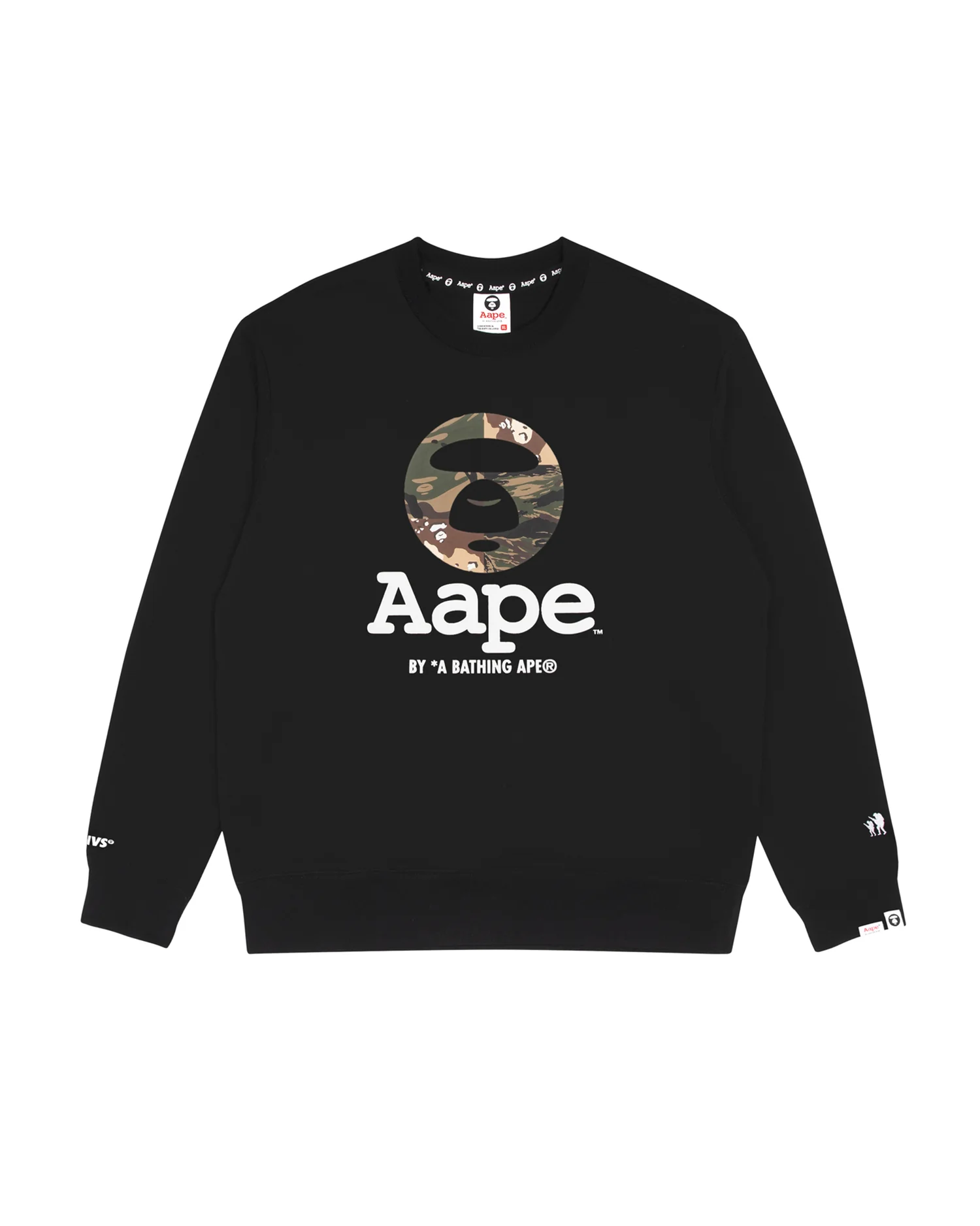 Moonface camo print sweatshirt