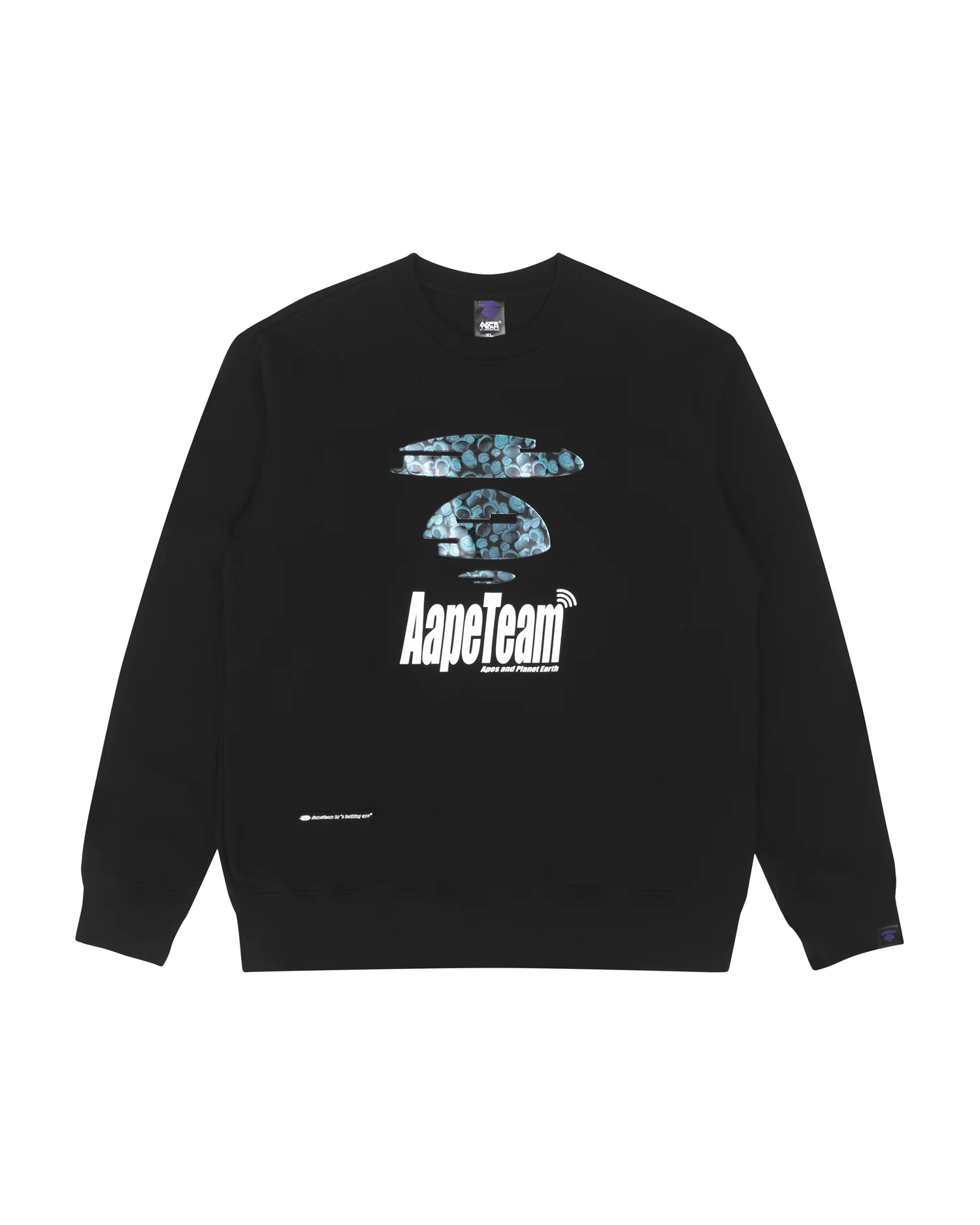 Moonface puff graphic sweatshirt