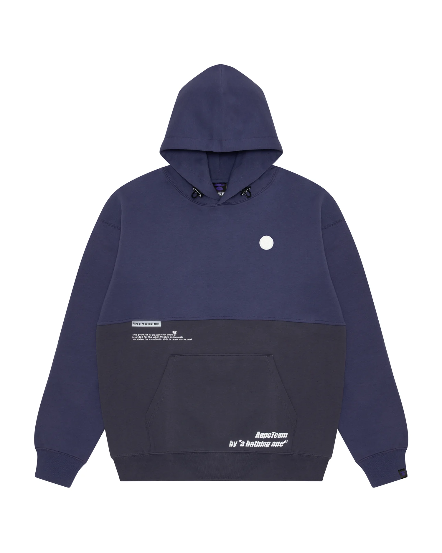 Moonface patch panelled hoodie - Image 6