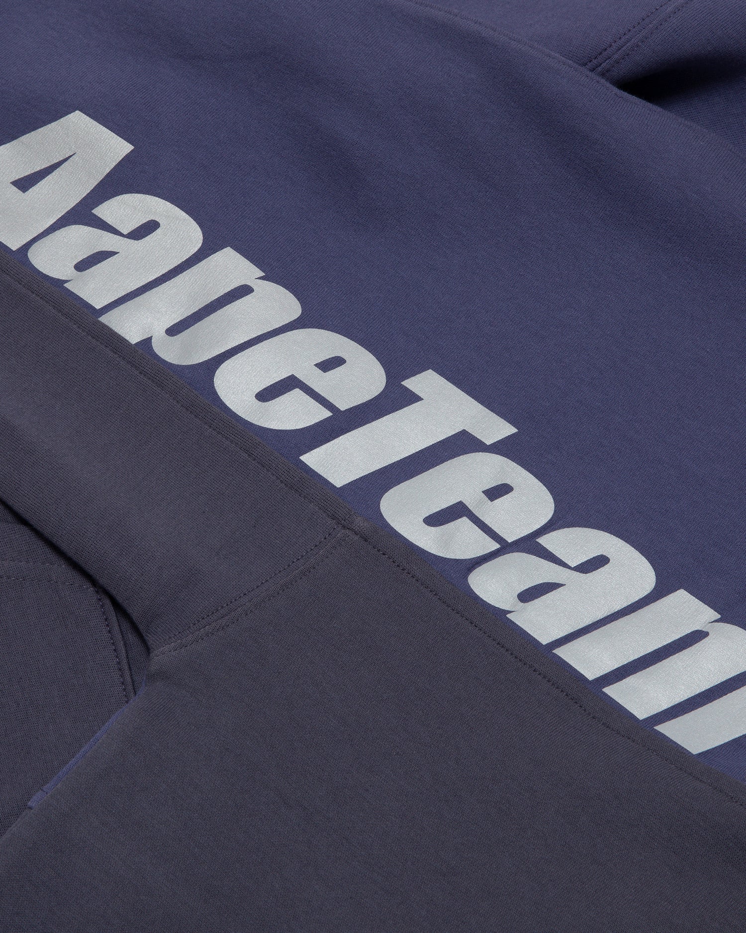 Moonface patch panelled hoodie - Image 9