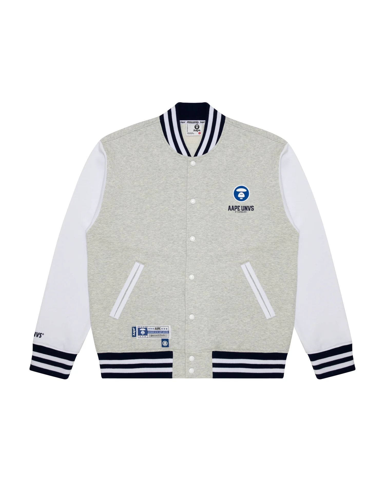 Moonface patch logo baseball jacket