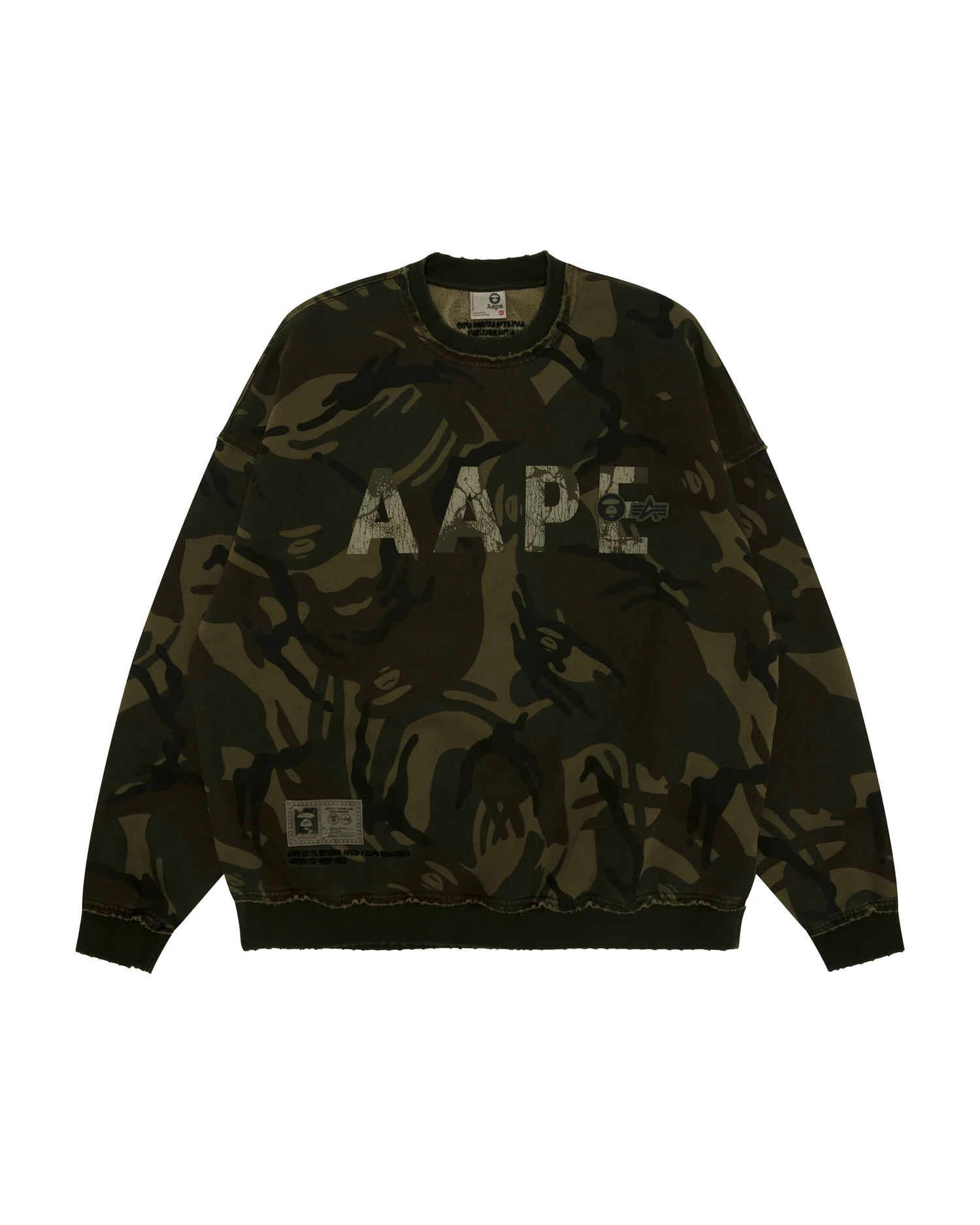 X Alpha Industries logo camo sweatshirt