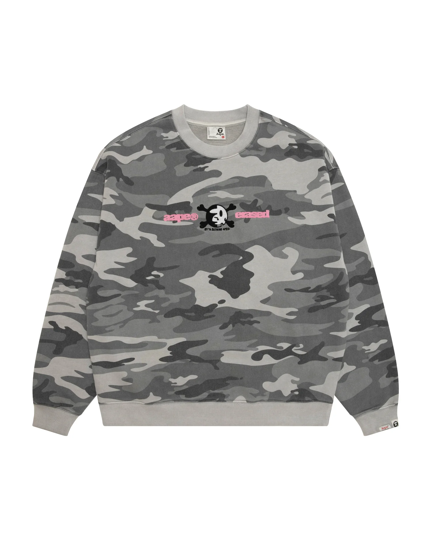 X Erased crew neck sweatshirt