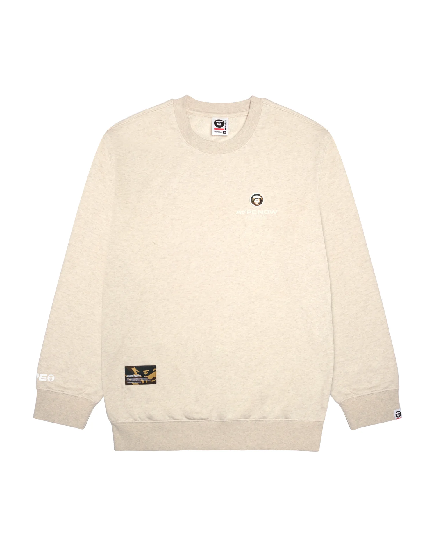 Moonface camo patch sweatshirt