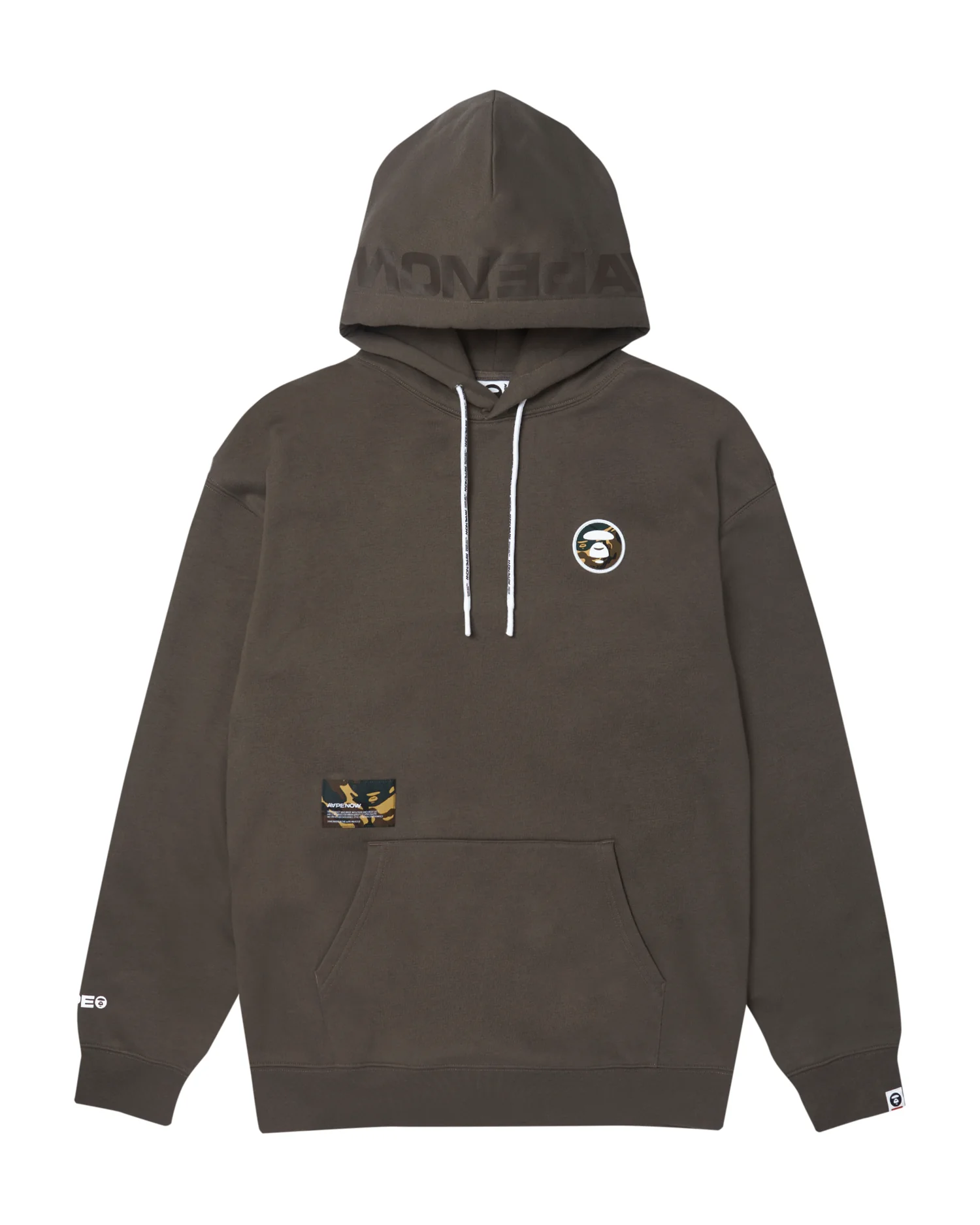 Moonface camo patch hoodie