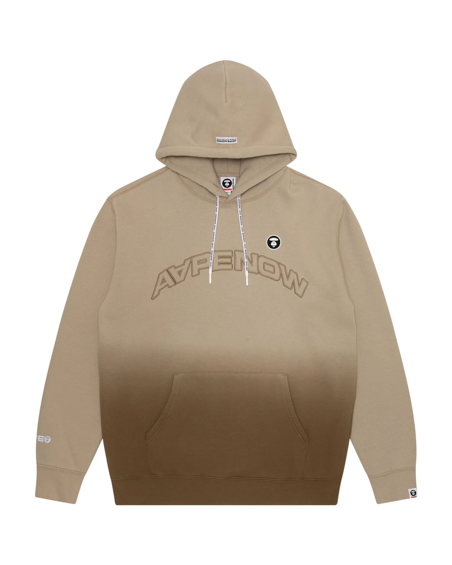 Moonface patch gradient hoodie
