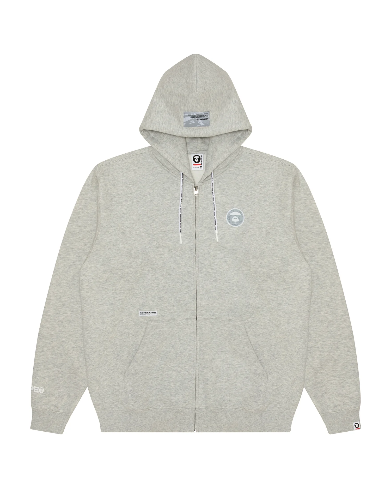 Moonface patch zip-up hoodie - Image 6