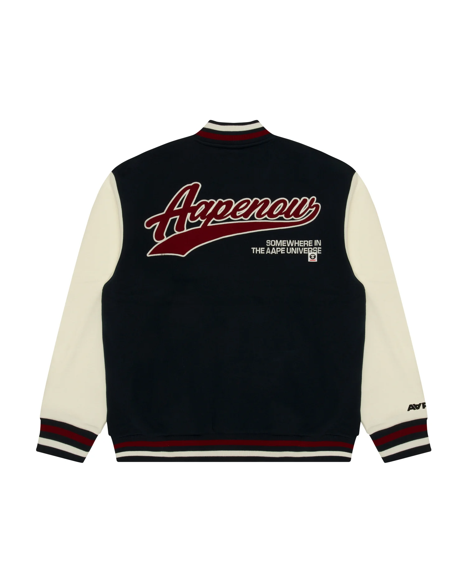 Moonface patch baseball jacket - Image 12