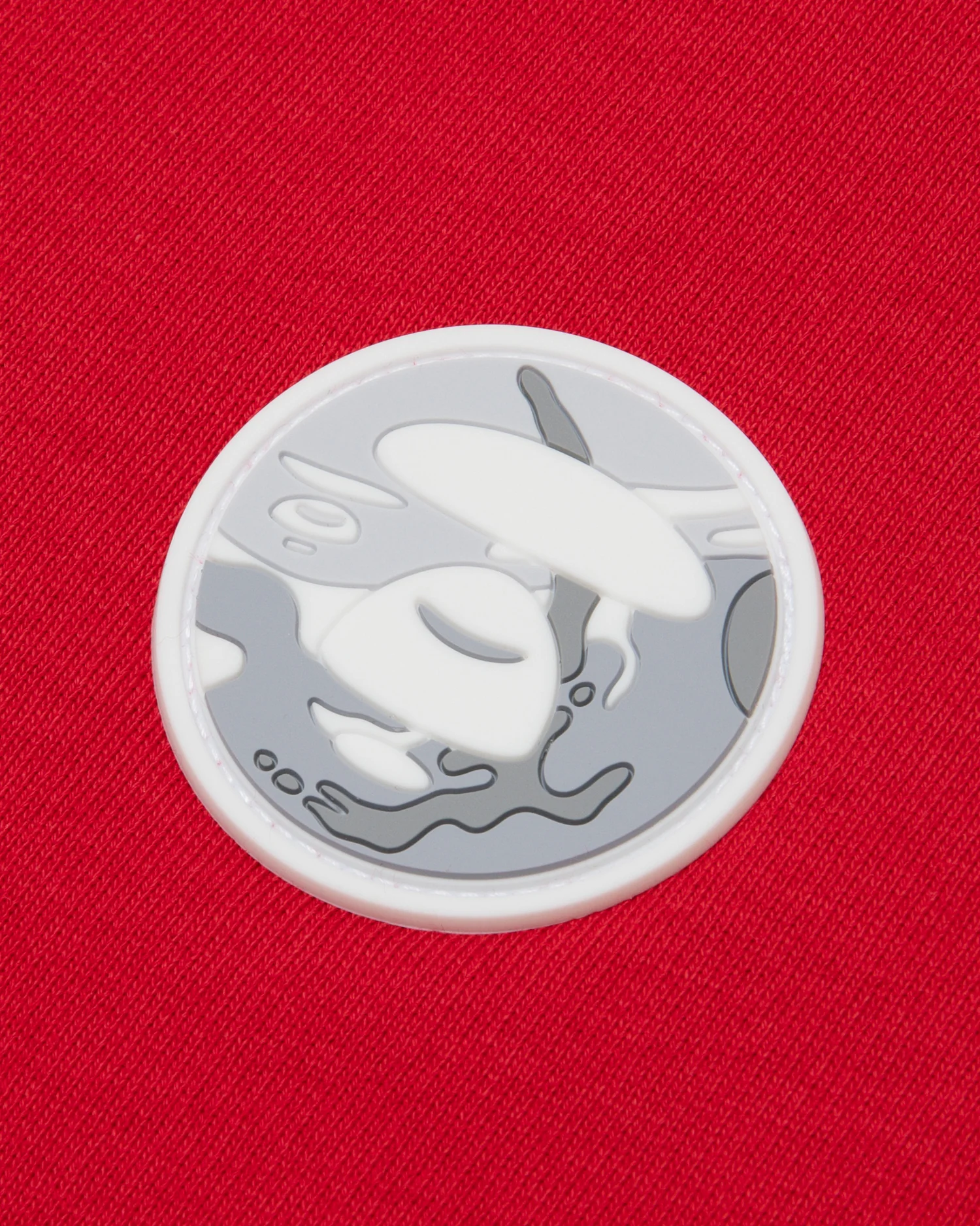Moonface patch baseball jacket - Image 19