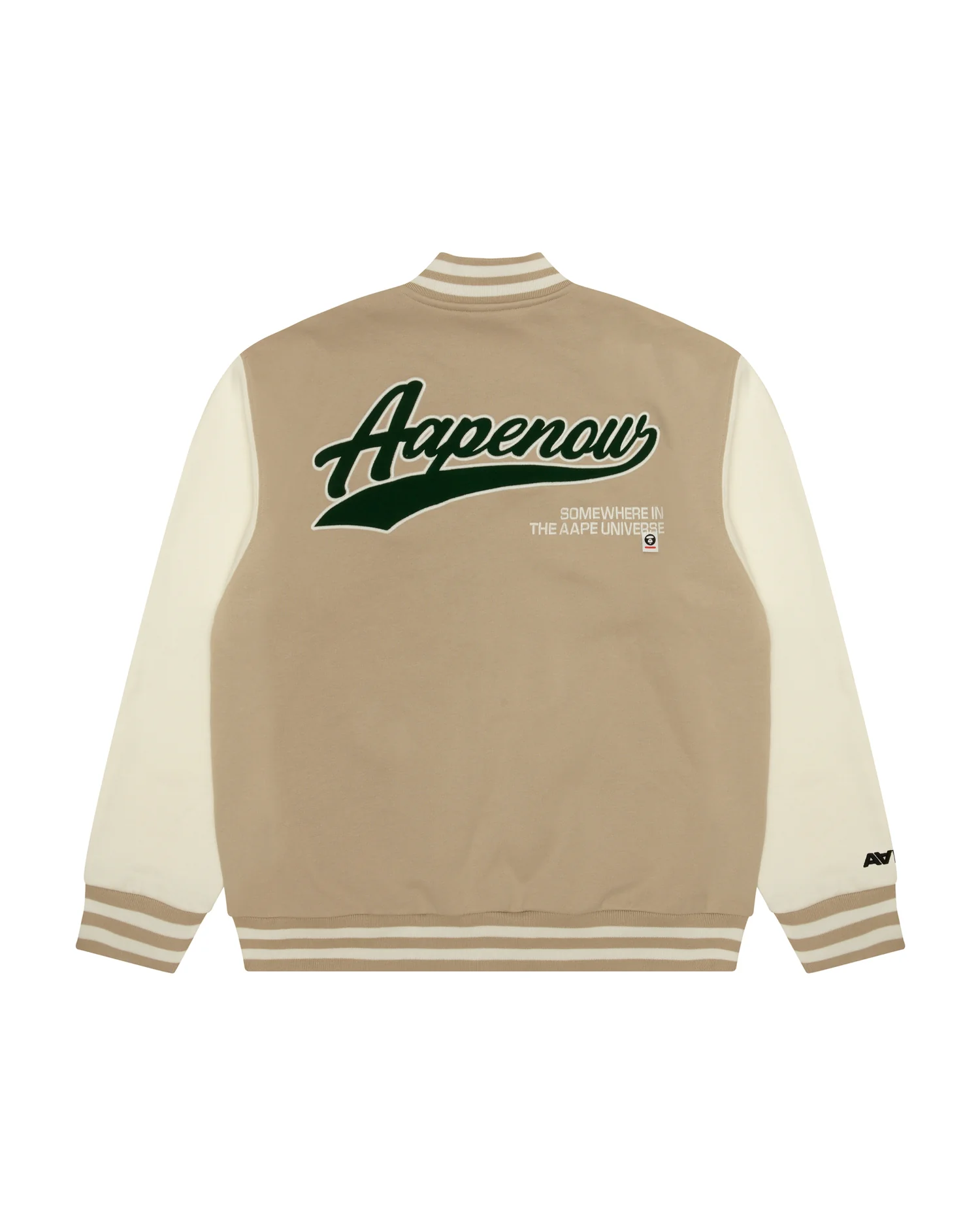 Moonface patch baseball jacket - Image 2