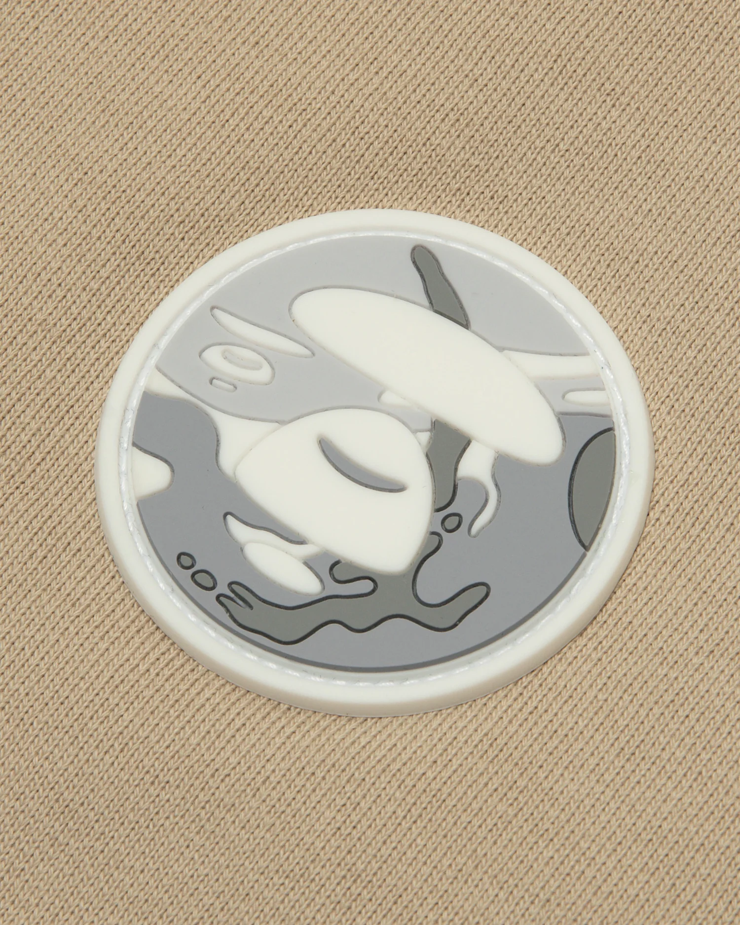 Moonface patch baseball jacket - Image 4