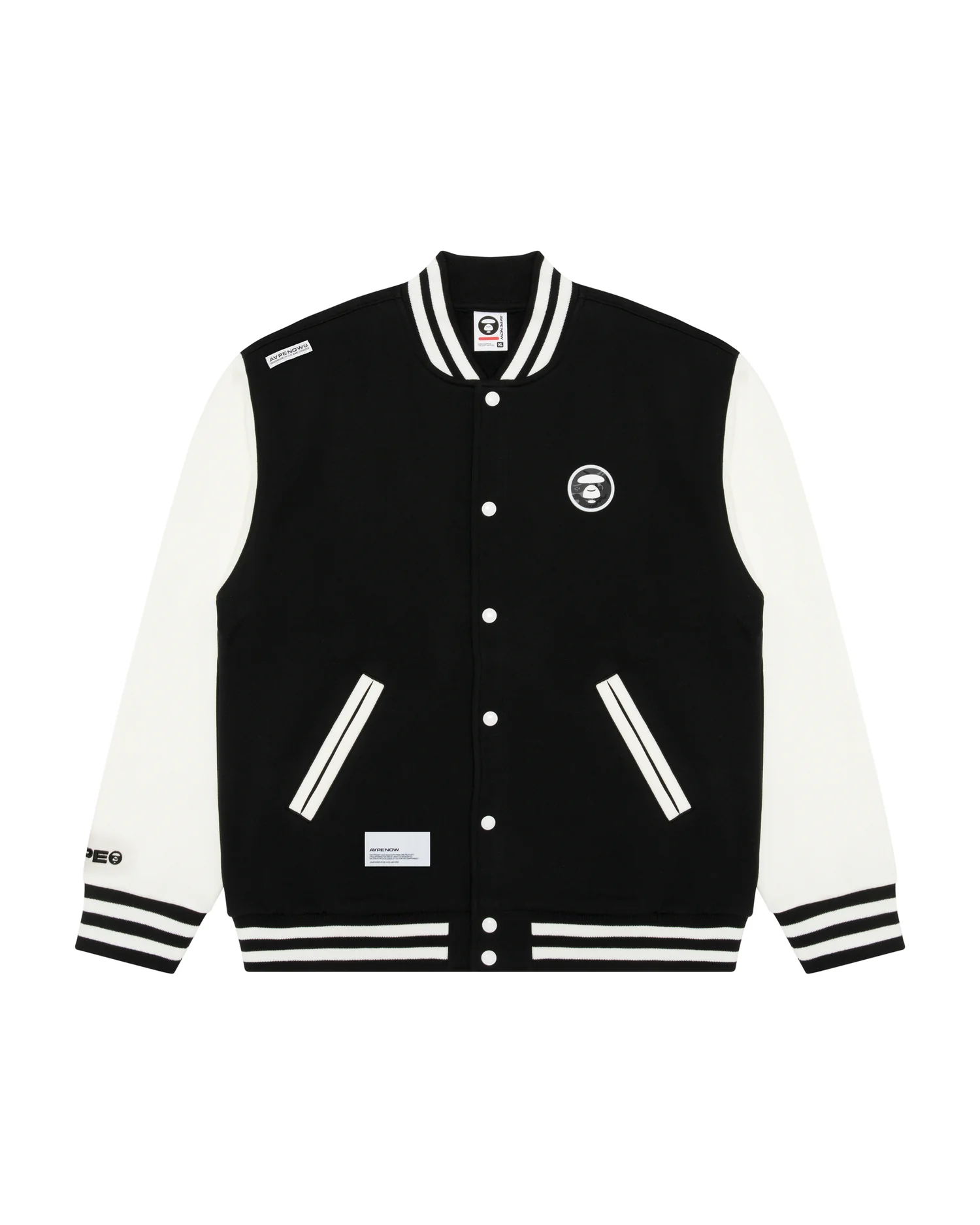Moonface patch baseball jacket - Image 6