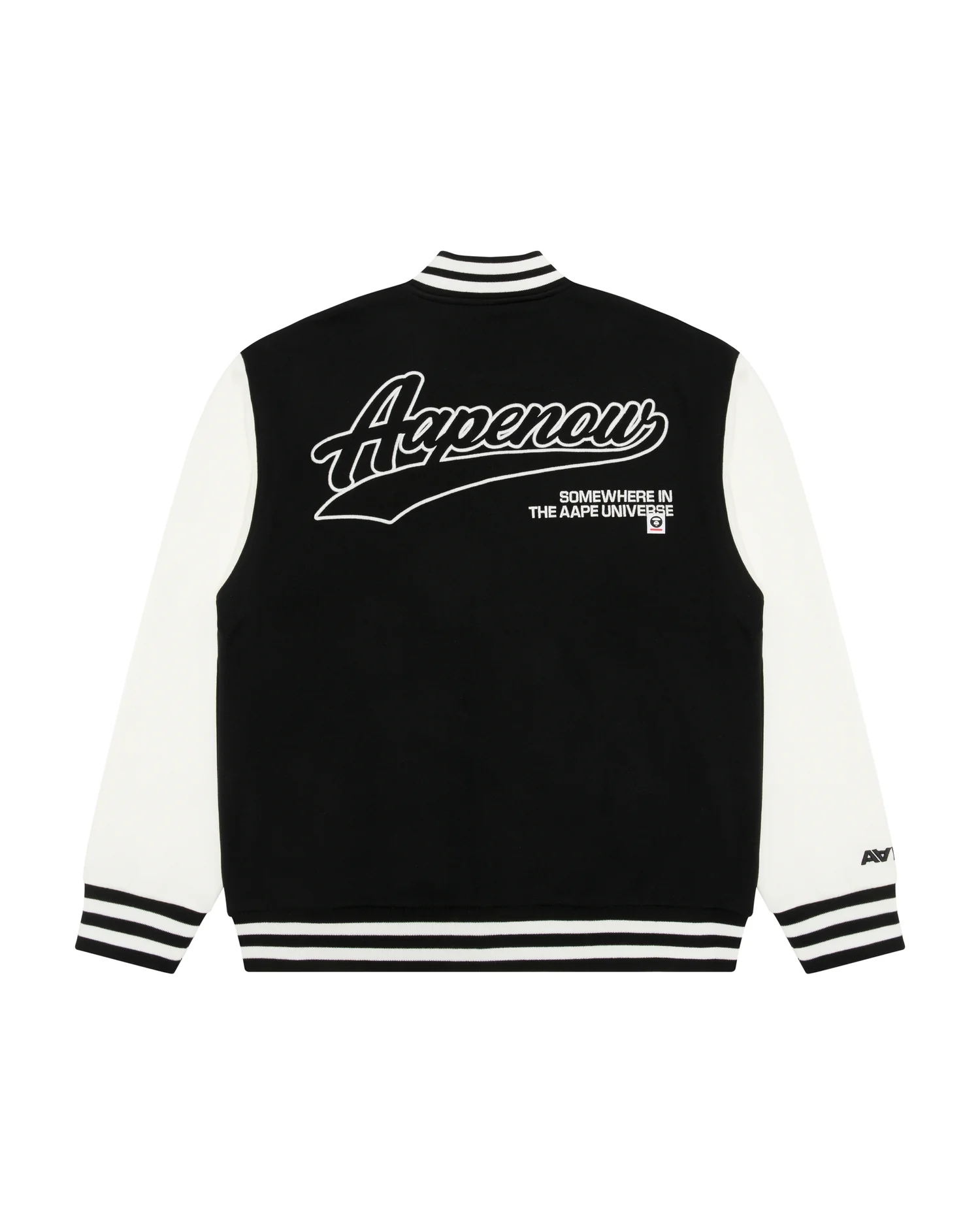 Moonface patch baseball jacket - Image 7