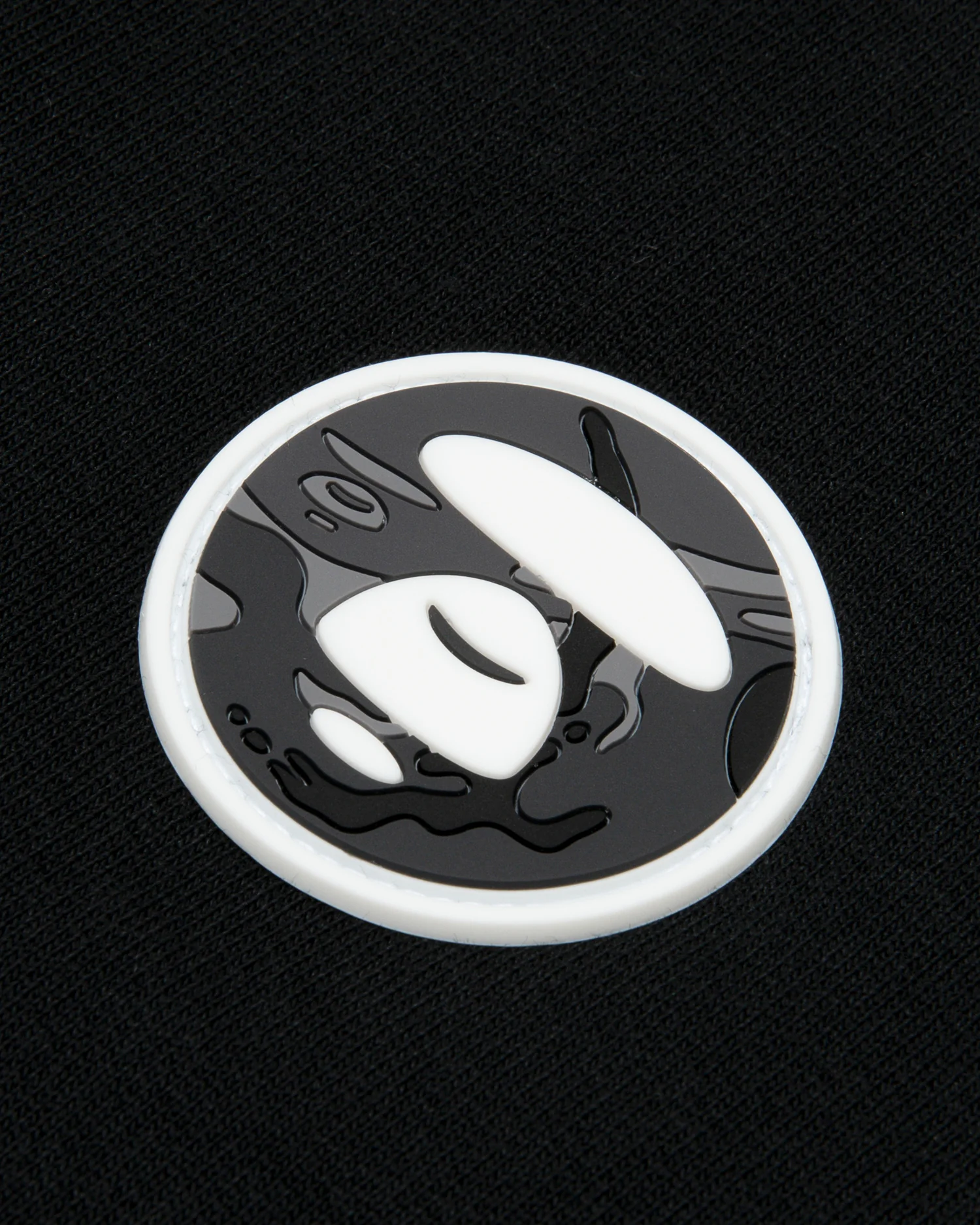 Moonface patch baseball jacket - Image 9