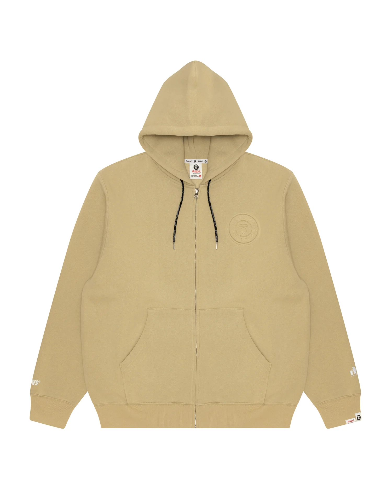 Moonface debossed zip-up hoodie - Image 6