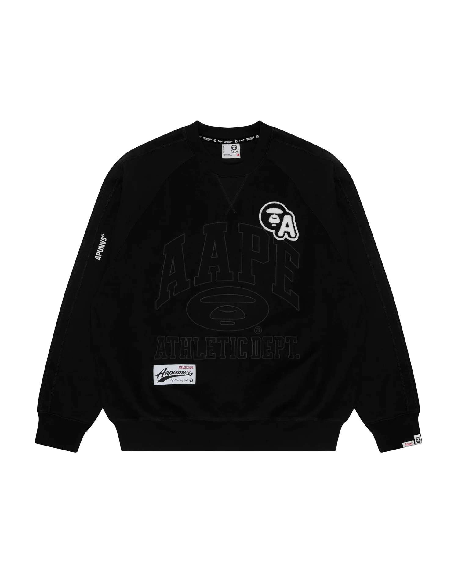 Moonface patch embroidered sweatshirt