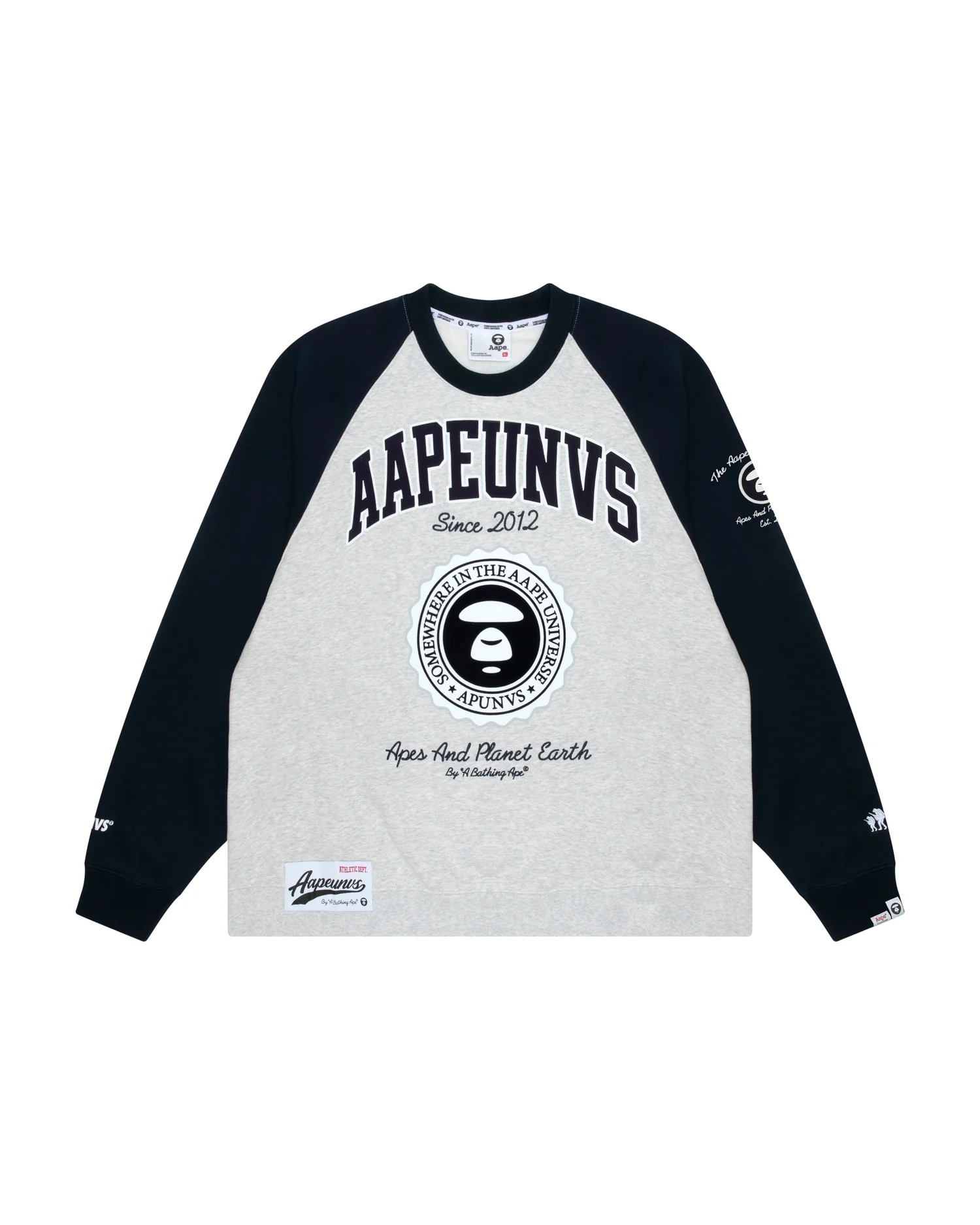 Moonface raglan fleece sweatshirt