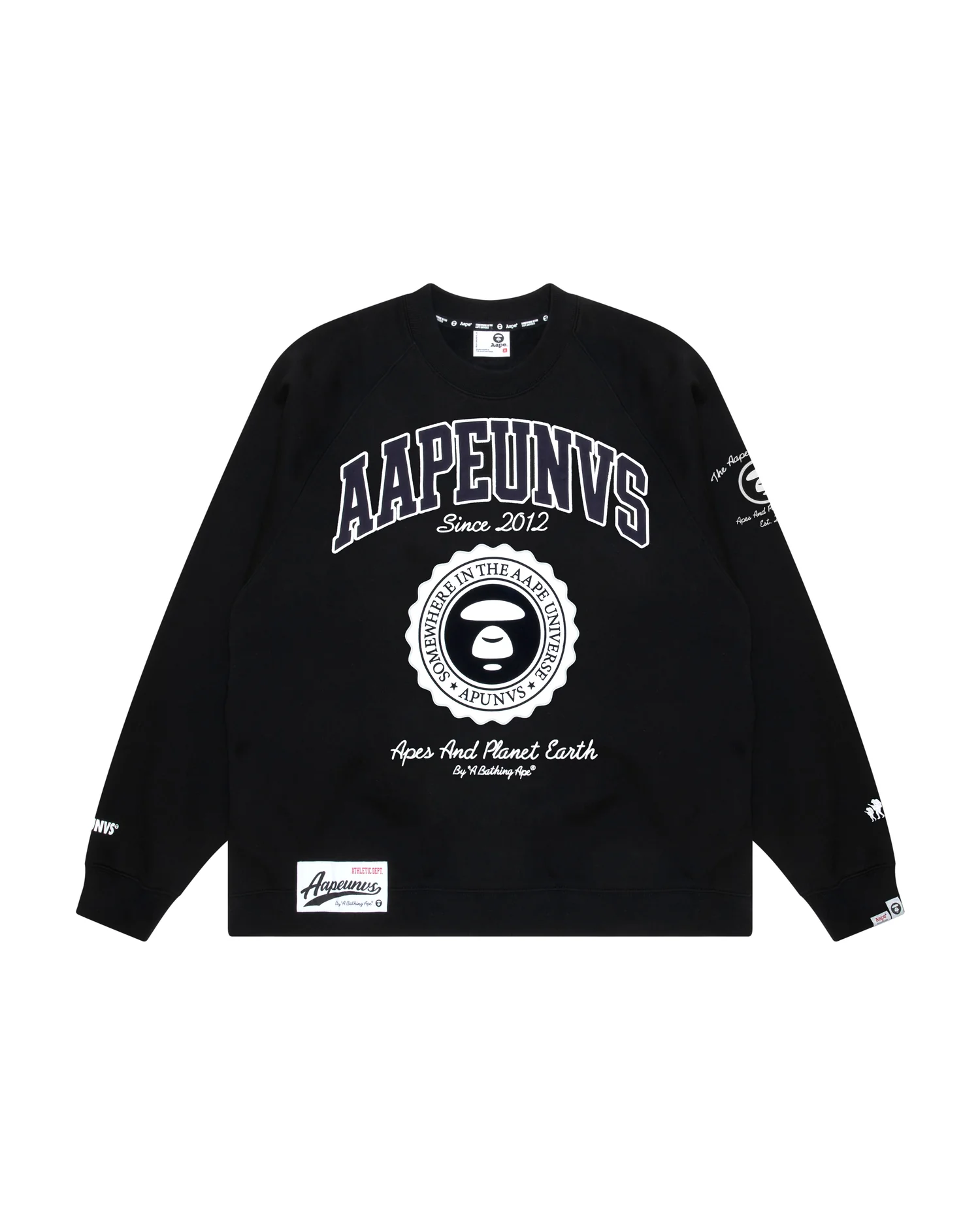 Moonface raglan fleece sweatshirt