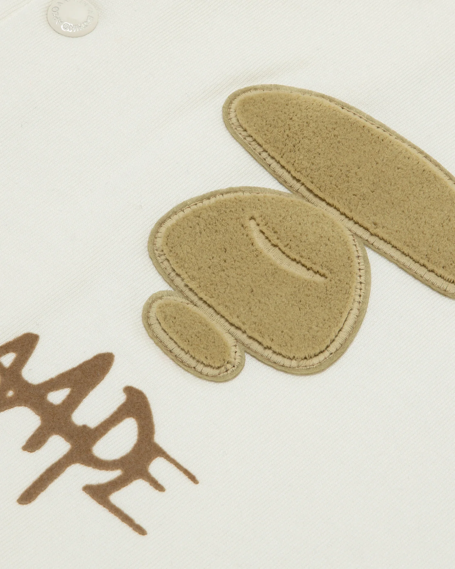 Moonface embroidered baseball jacket - Image 8