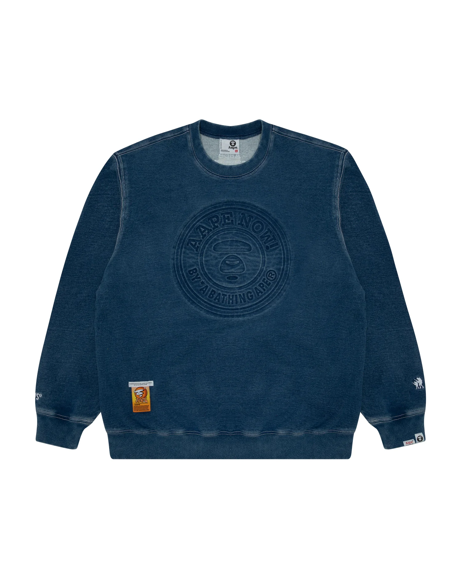 Moonface washed fleece sweatshirt