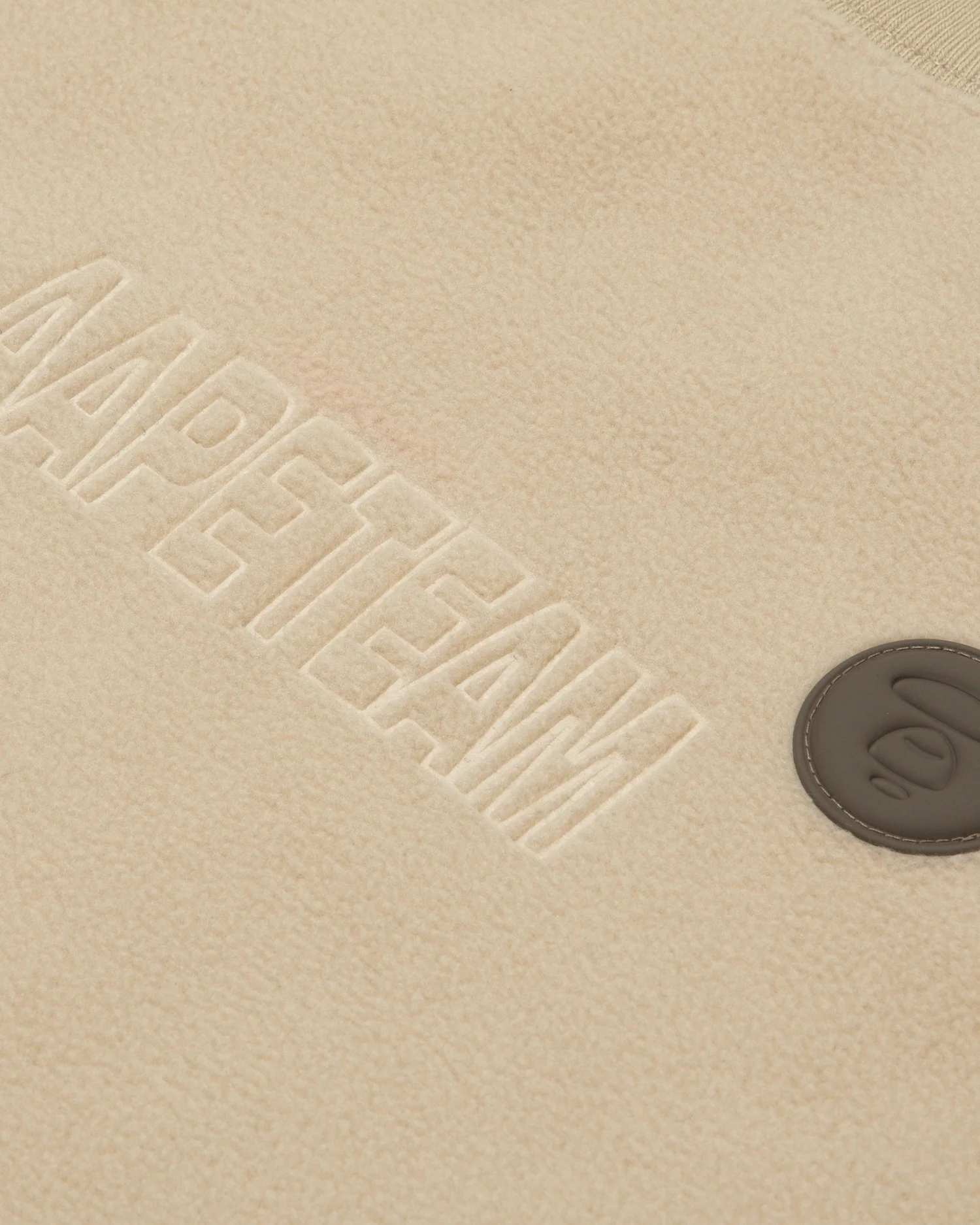 Moonface patch fleece sweatshirt - Image 4