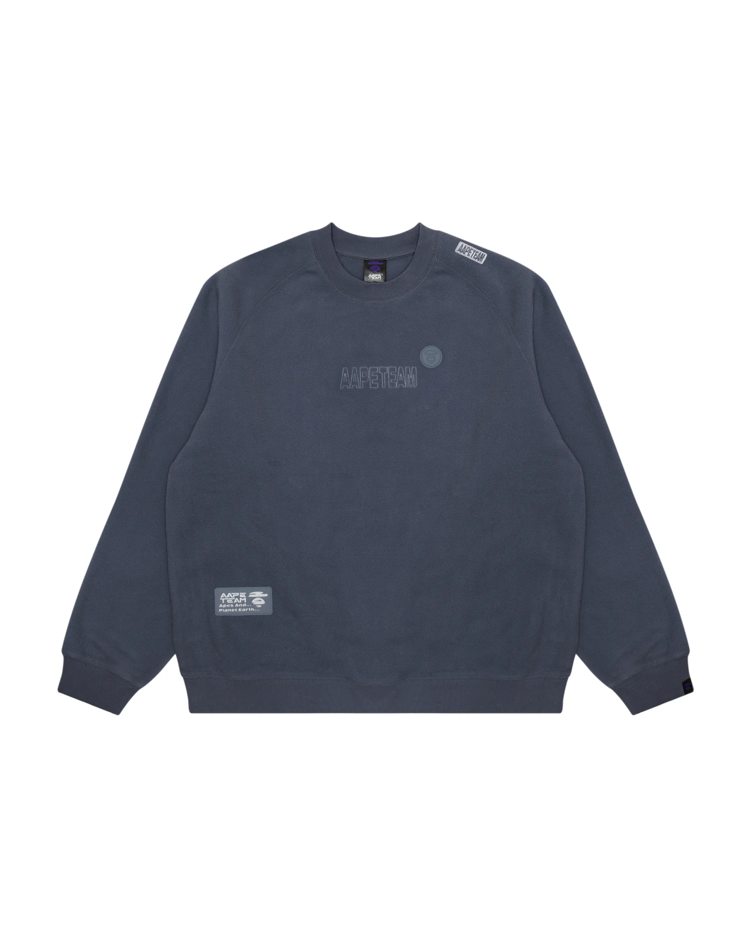 Moonface patch fleece sweatshirt - Image 6