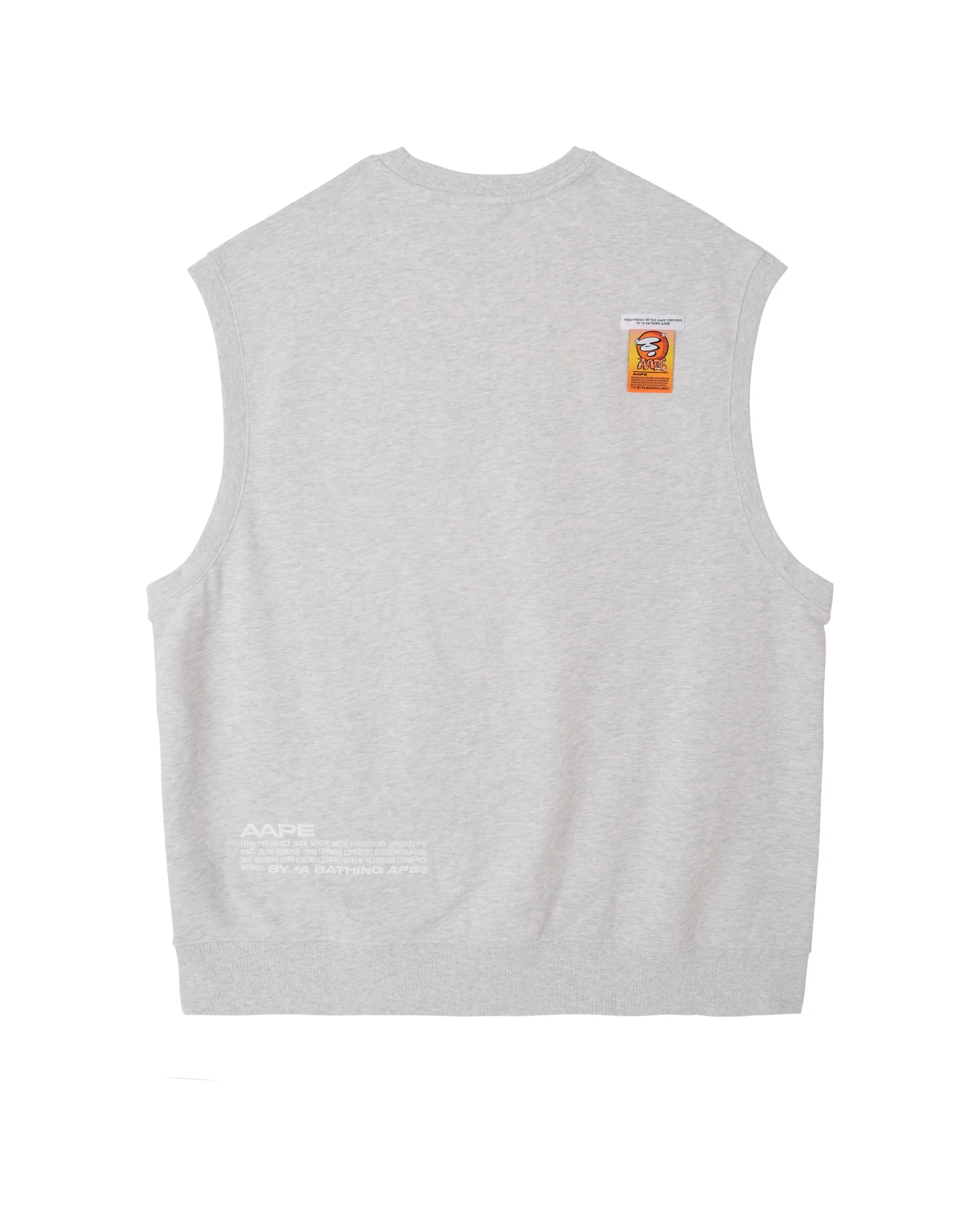 Moonface embroidered sweat tank top - Image 2
