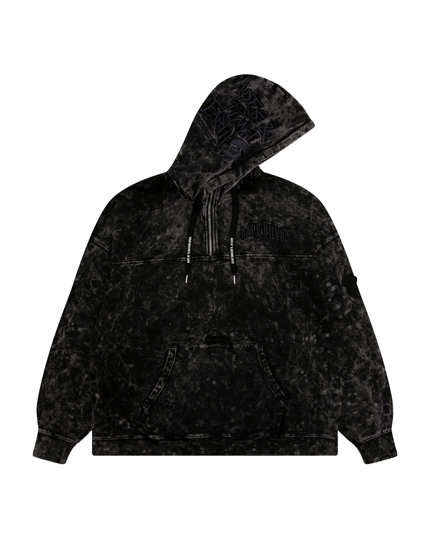 Moonface embroidered half-zip hoodie - Image 6