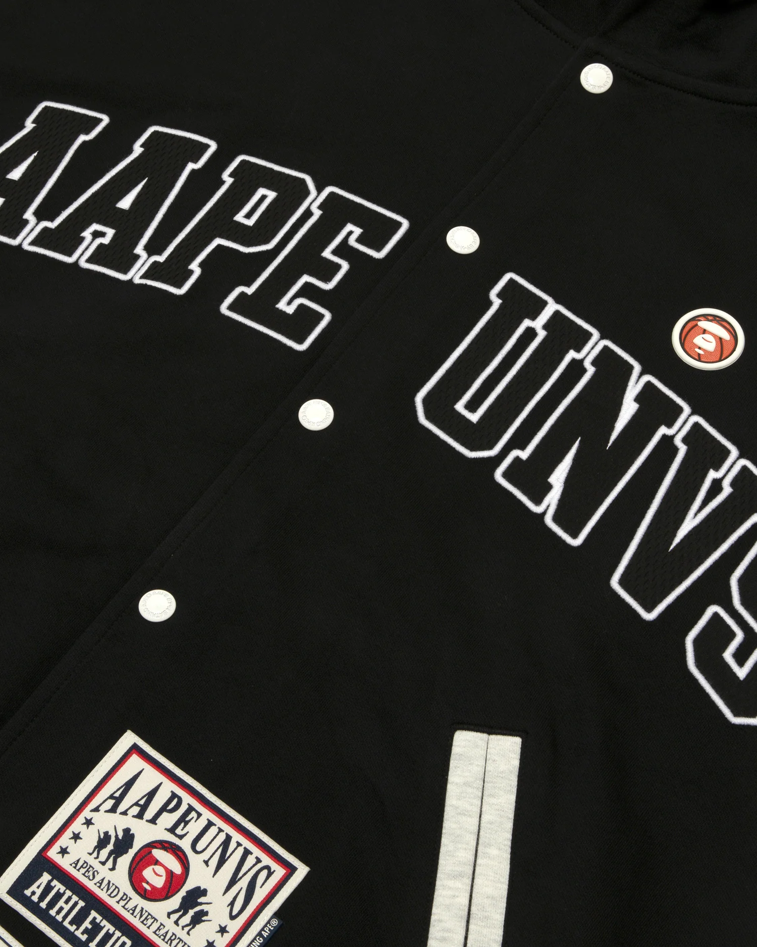 Moonface hooded baseball jacket - Image 5