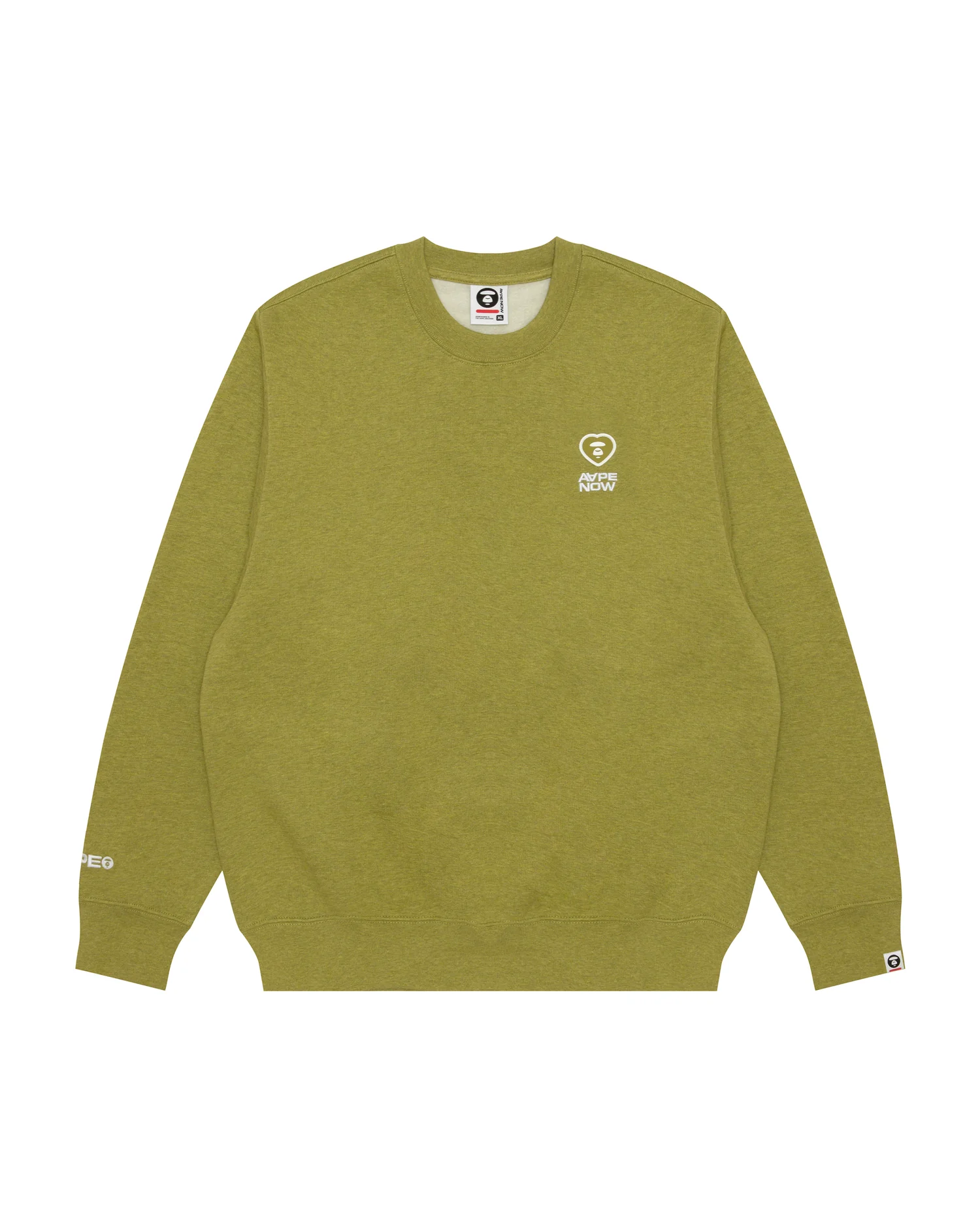 AAPENOW moonface logo crew neck sweatshirt