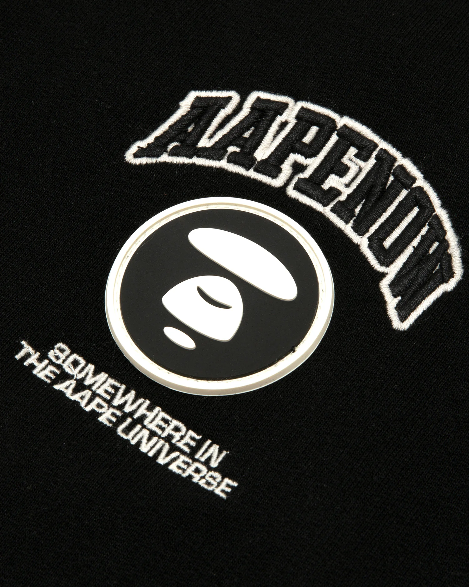 AAPENOW moonface logo baseball jacket - Image 4