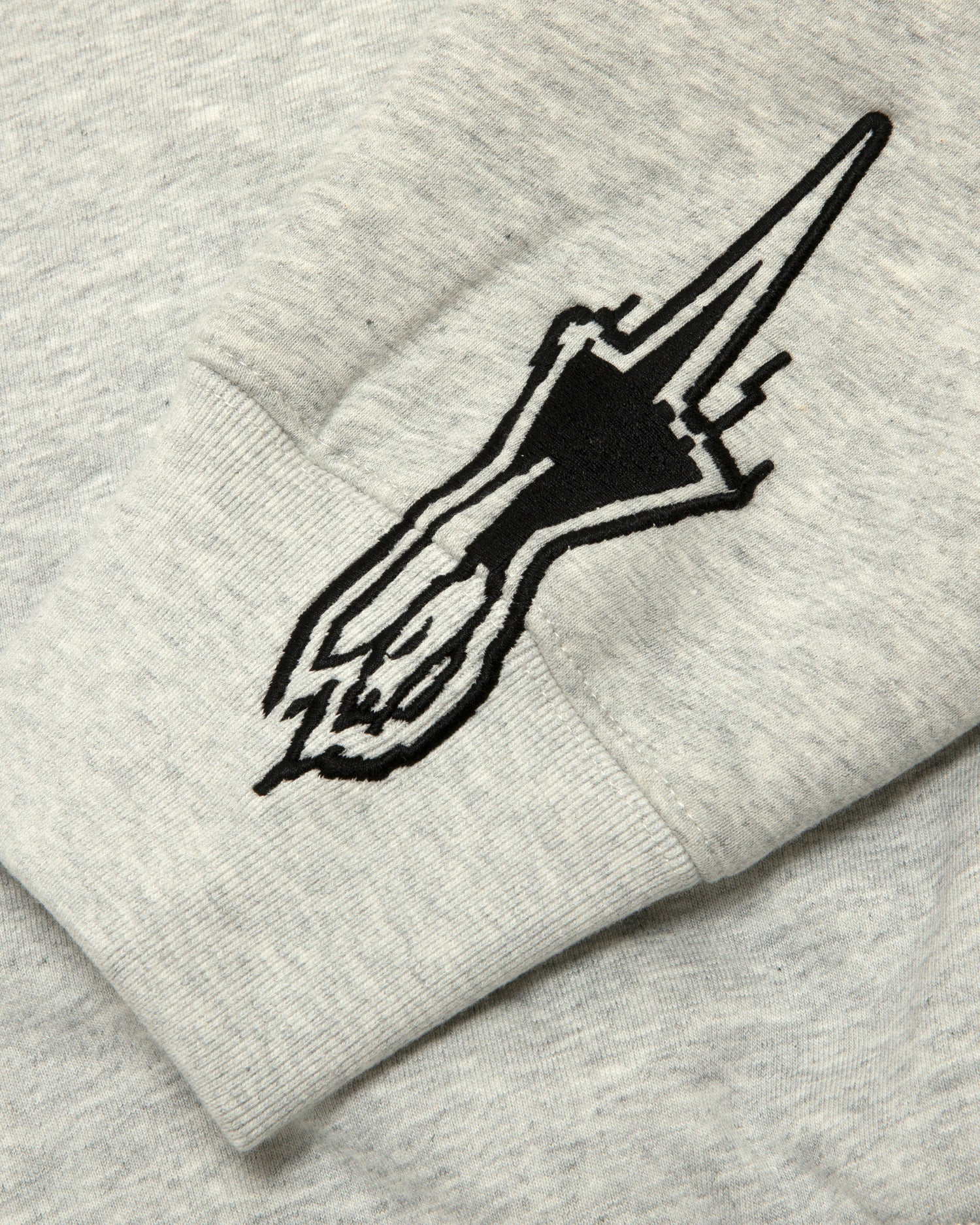 Moonface logo patch zip-up hoodie - Image 3