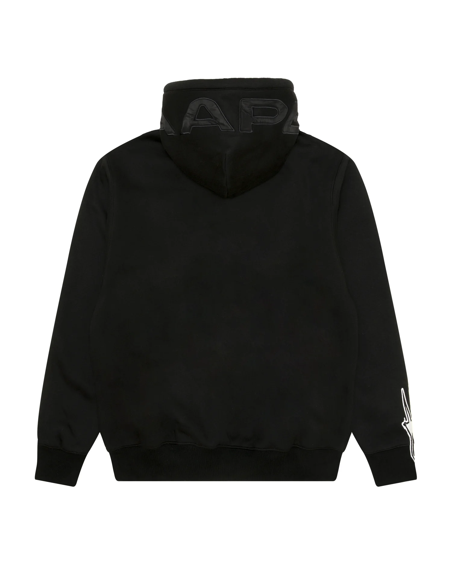 Moonface logo patch zip-up hoodie - Image 2