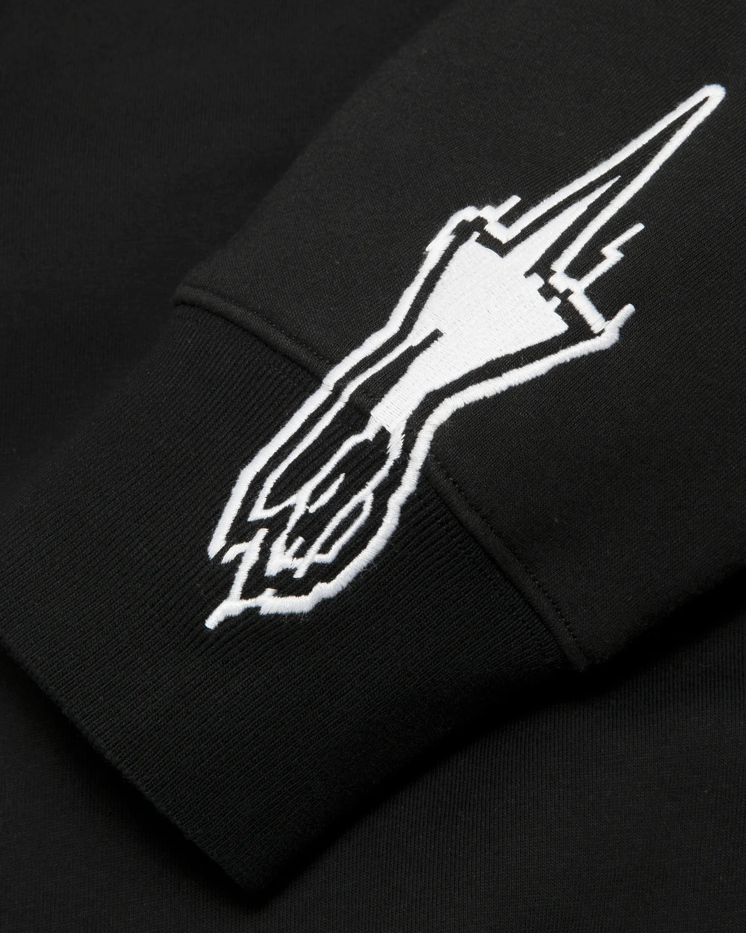 Moonface logo patch zip-up hoodie - Image 3
