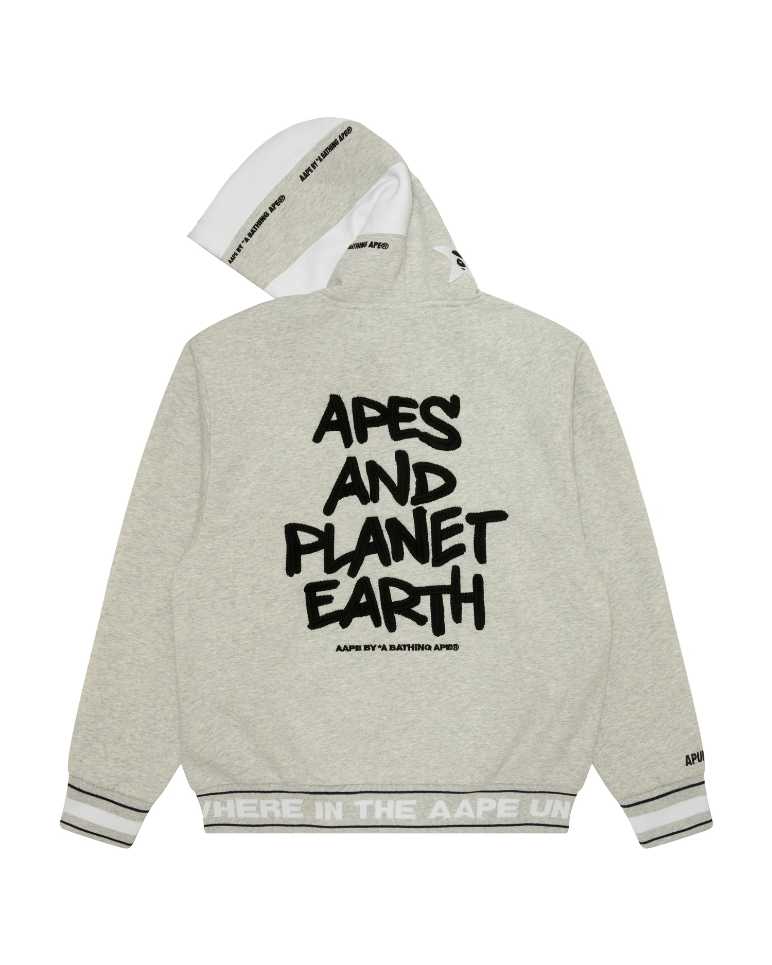 Moonface logo hooded varsity jacket - Image 2