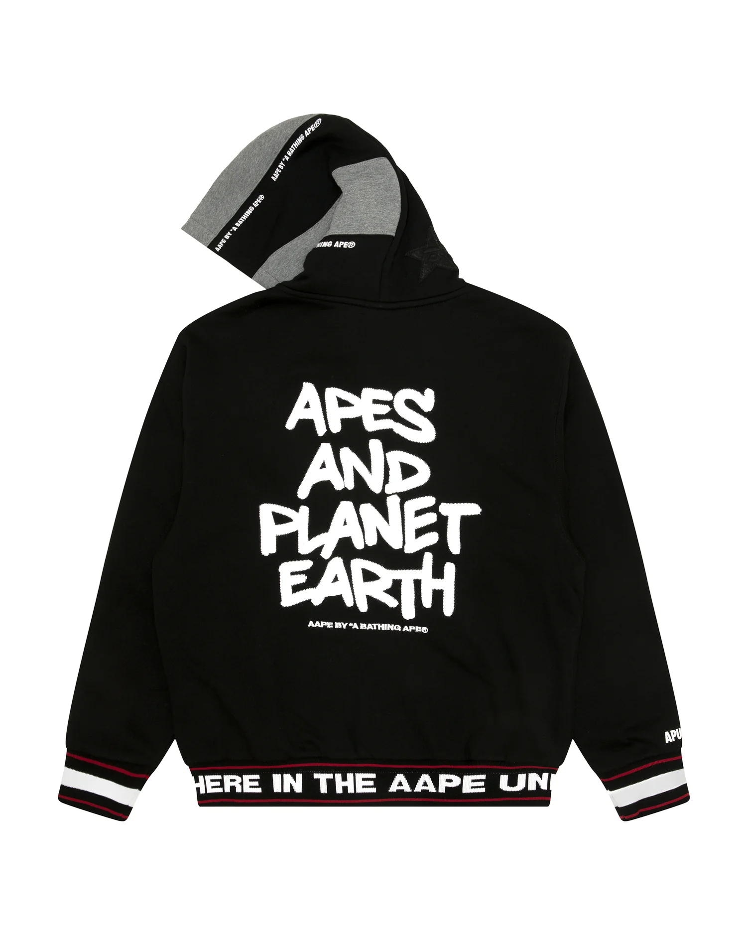Moonface logo hooded varsity jacket - Image 2