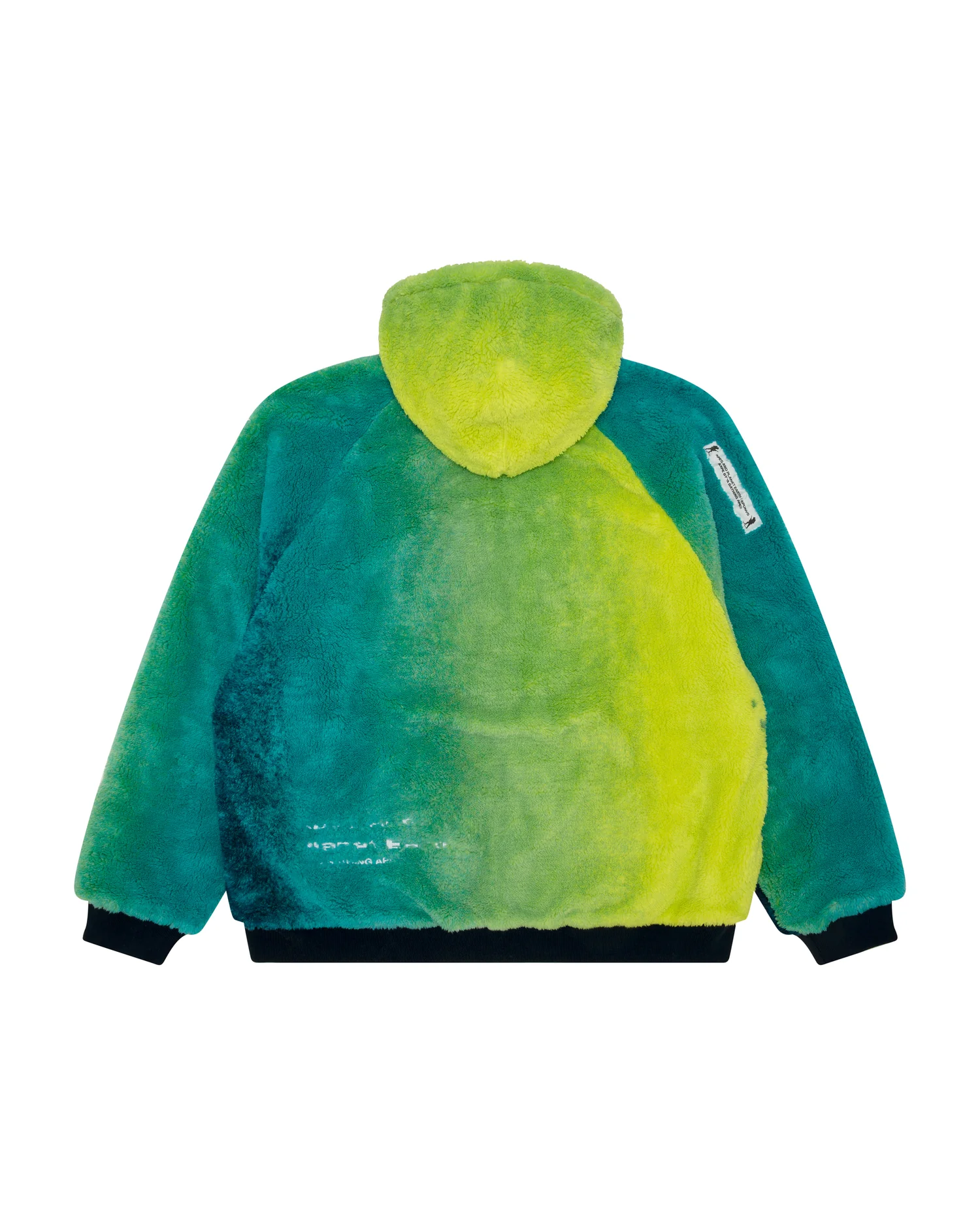 Moonface logo gradient zip-up fleece hoodie - Image 2