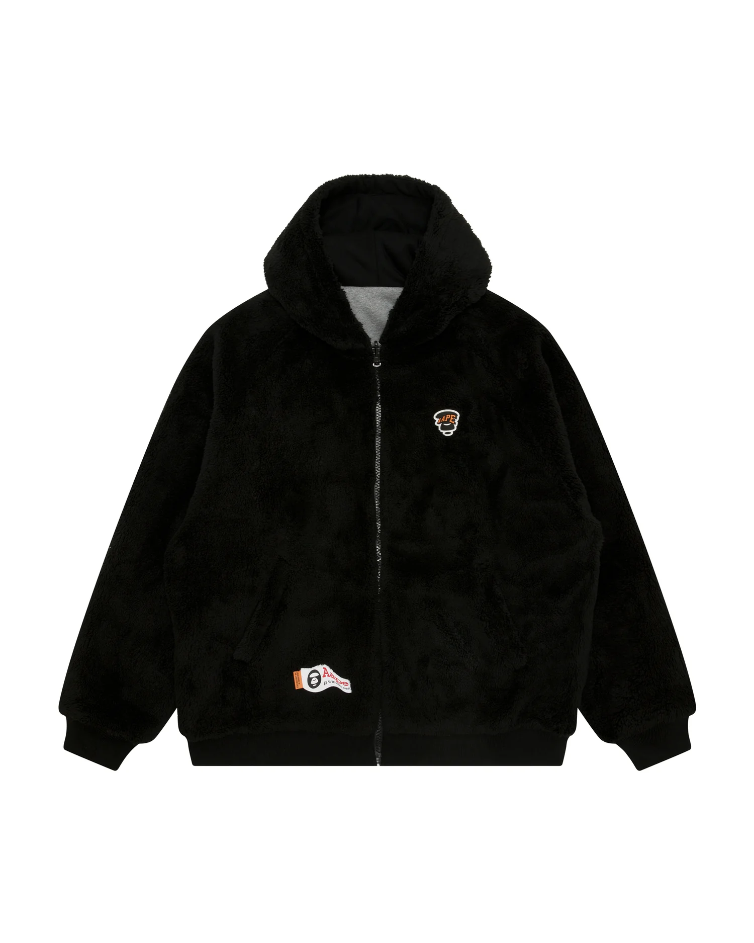 Moonface logo zip-up hoodie