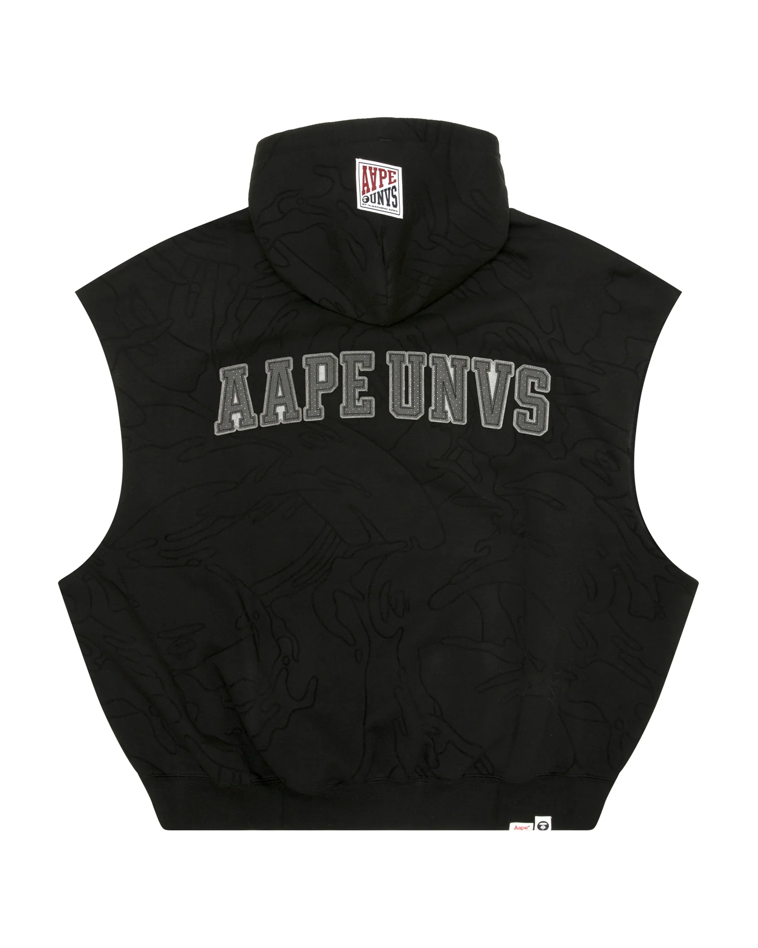 Moonface logo camo sleeveless hoodie - Image 2